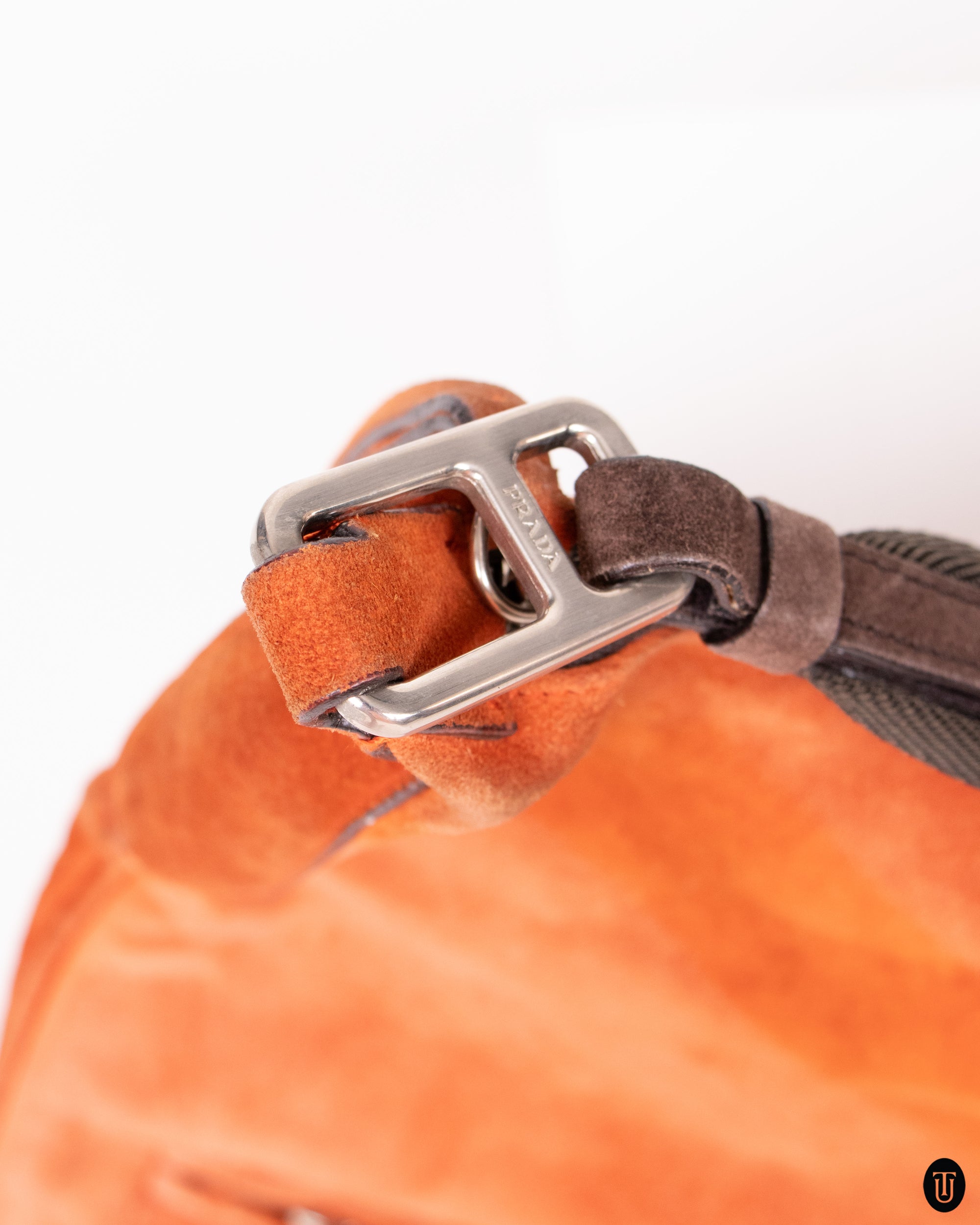 90's Prada Suede Messenger Bag