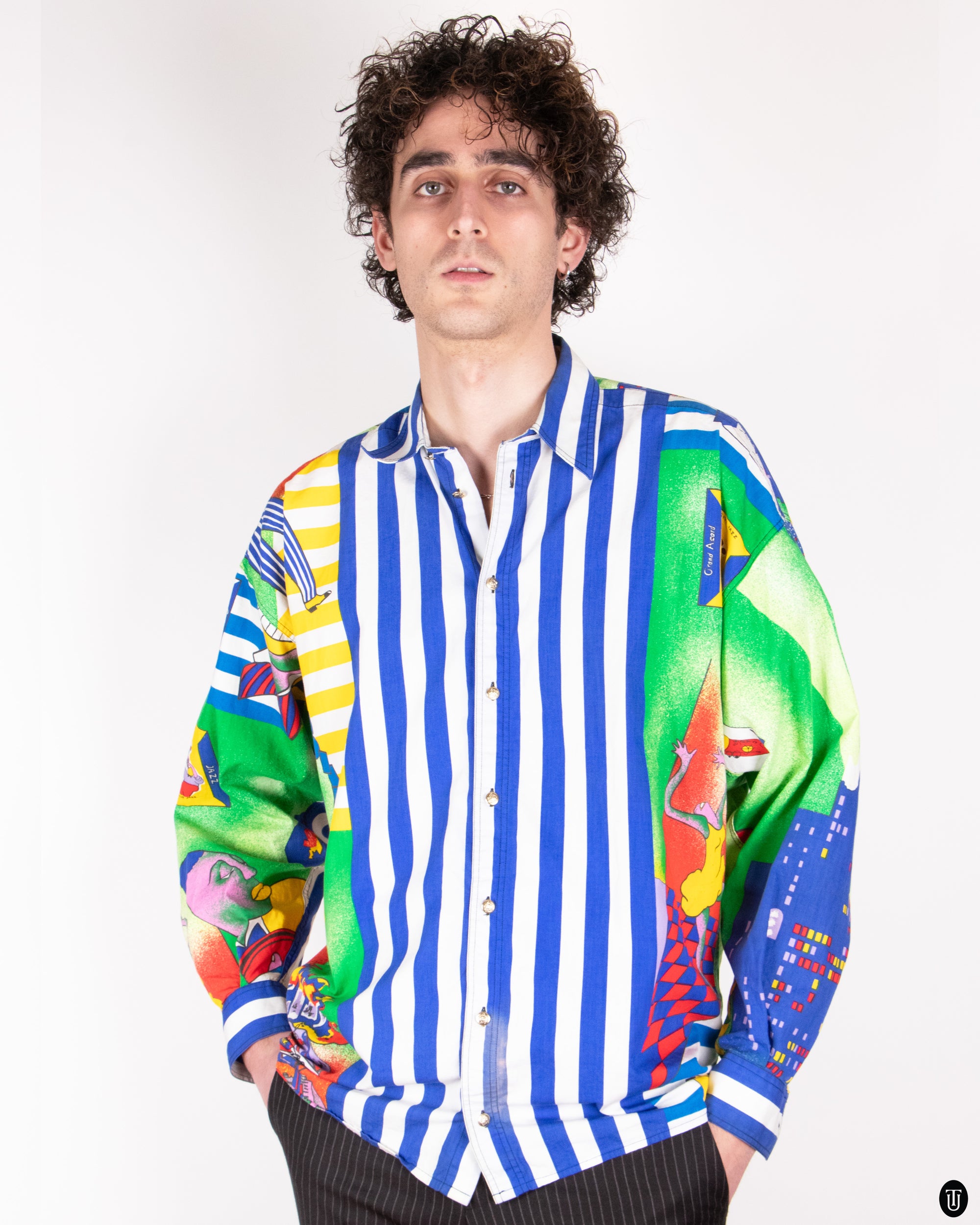 90s Versace Jeans Couture Shirt M