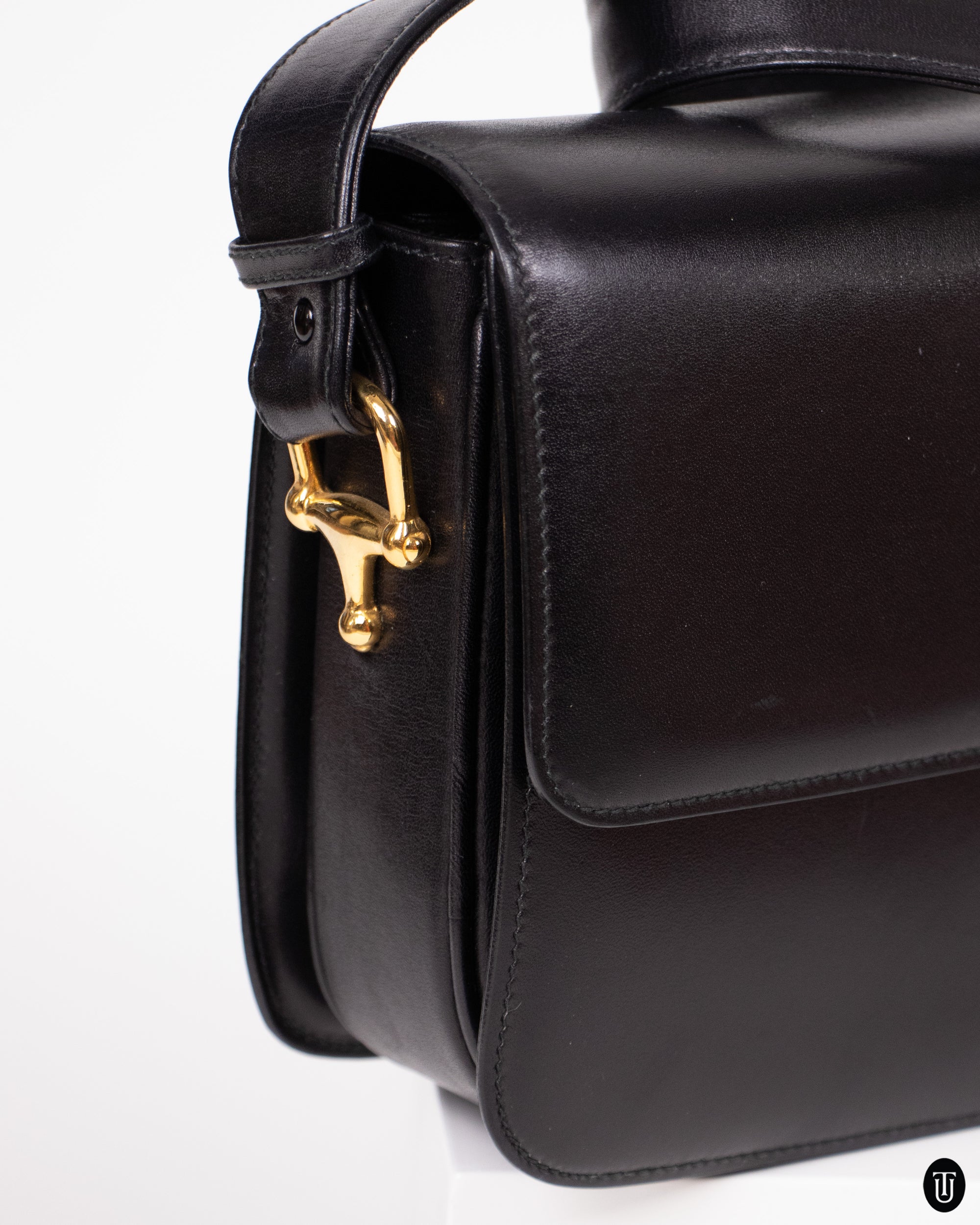 70's Celine Leather Box Bag