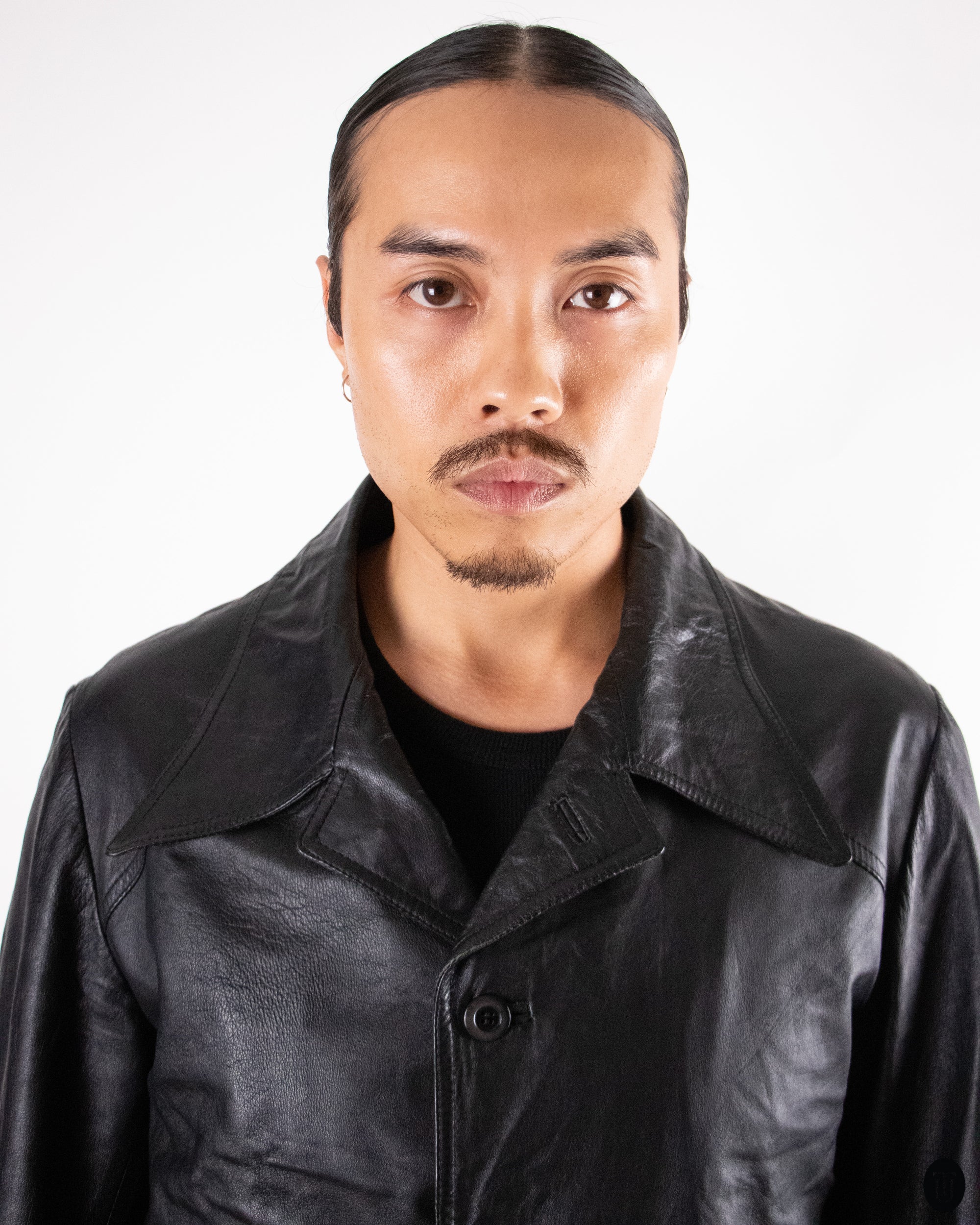 90's Boxy Leather Jacket S