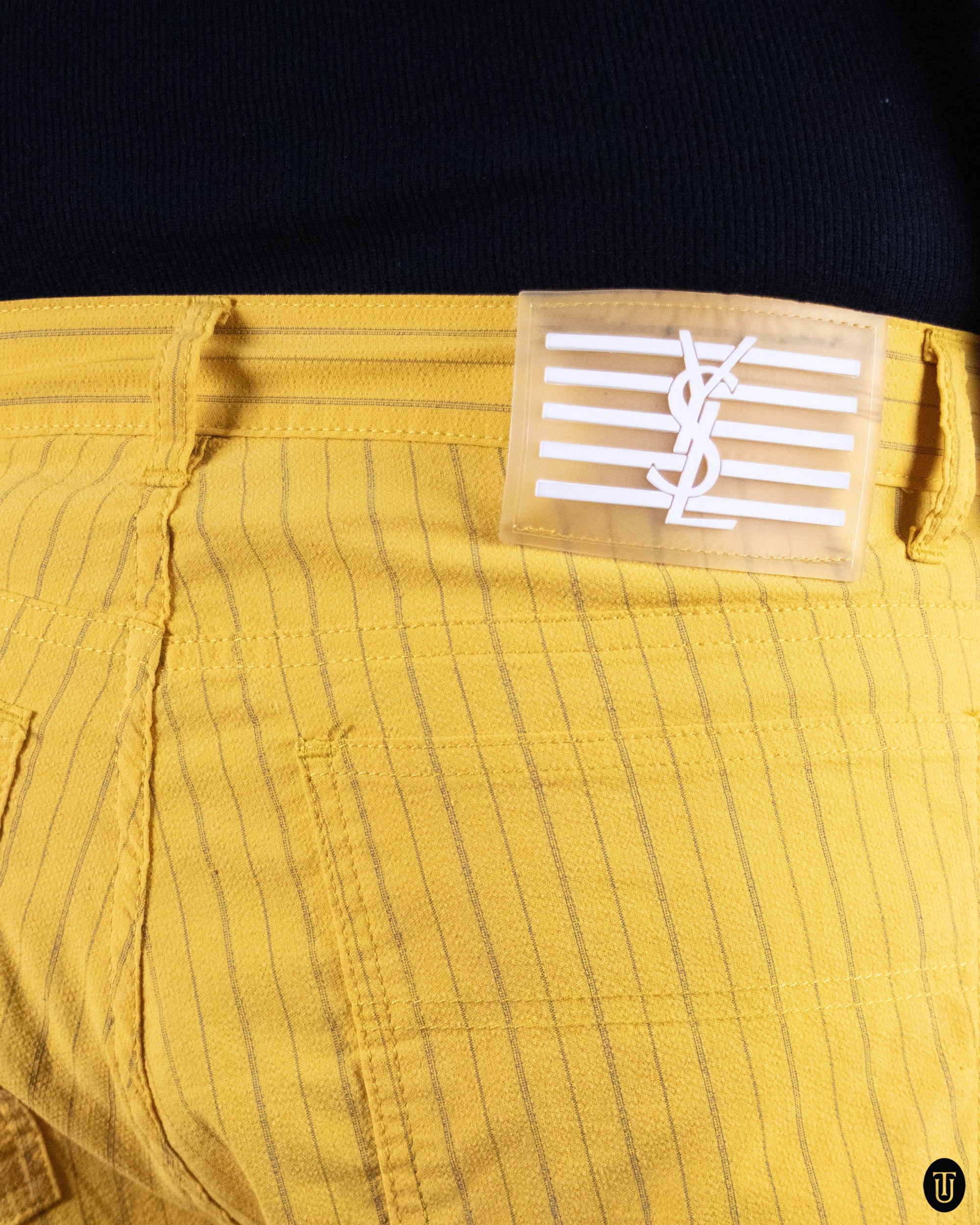 90's YSL Yellow Cotton Pants M