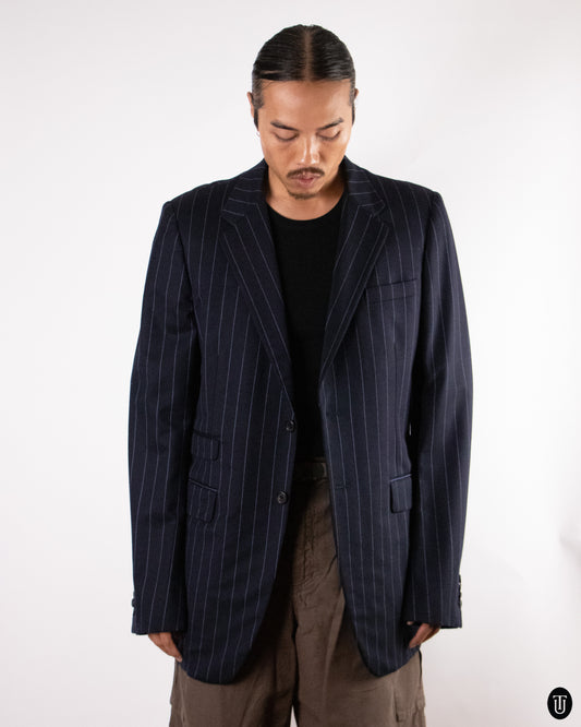 00's Prada Pin Stripe Wool Blazer L