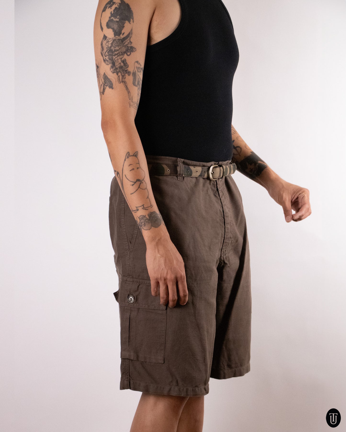 00's YSL Cotton Cargo Shorts L