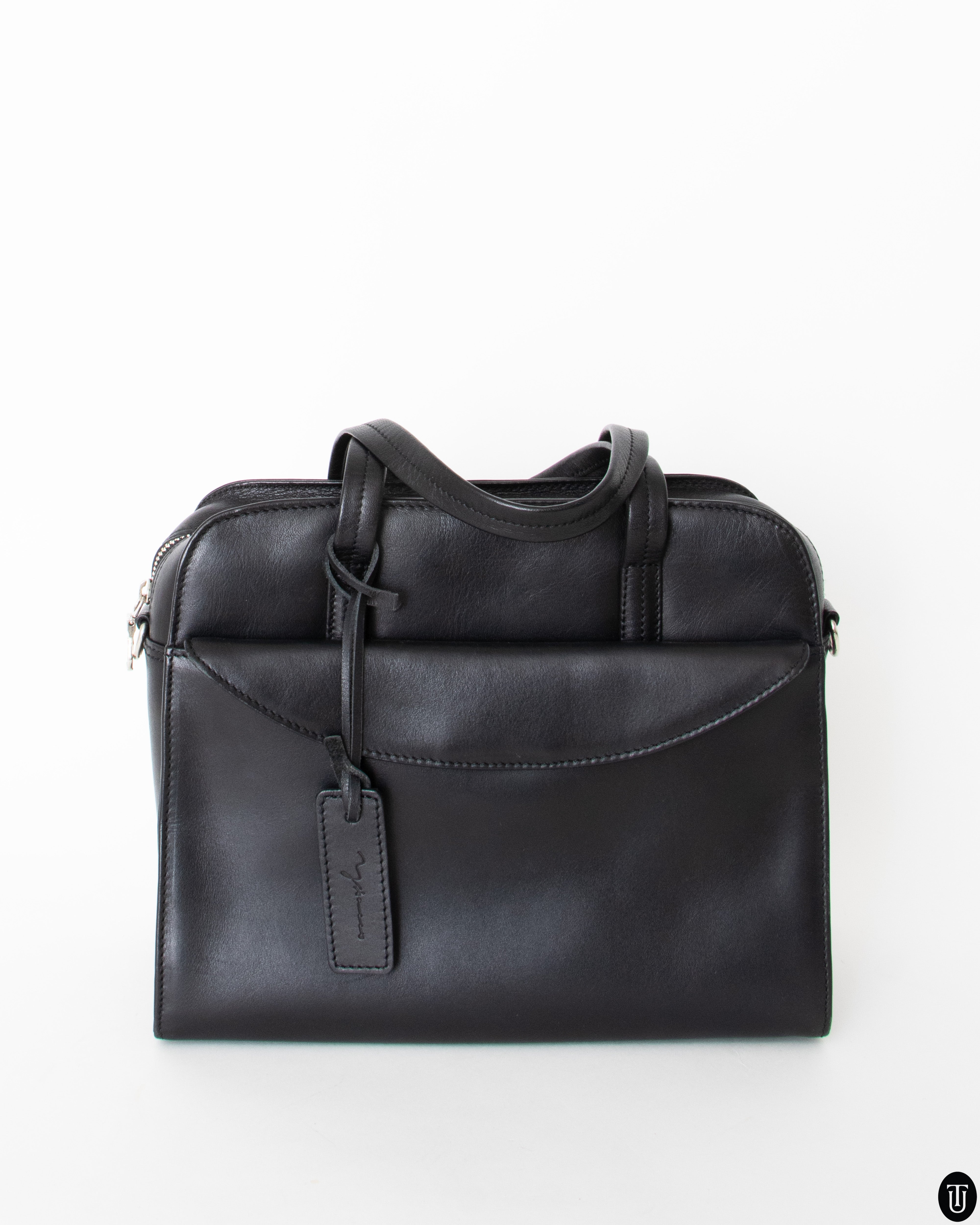 00s n°11 number 11 leather hand bag Leather Bag With a Metal Chain Handle-BA-11 – Life Stylish