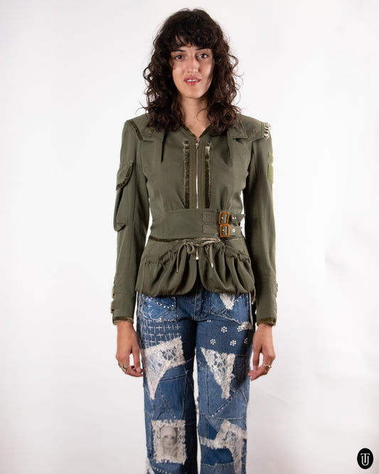 00's Christian Dior John Galliano Military Jacket M