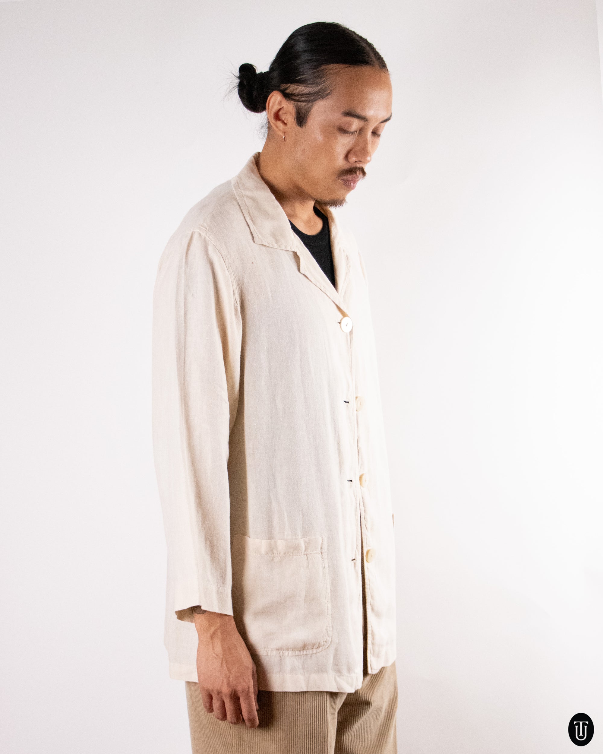00's Cerutti Jeans Linen Blazer M