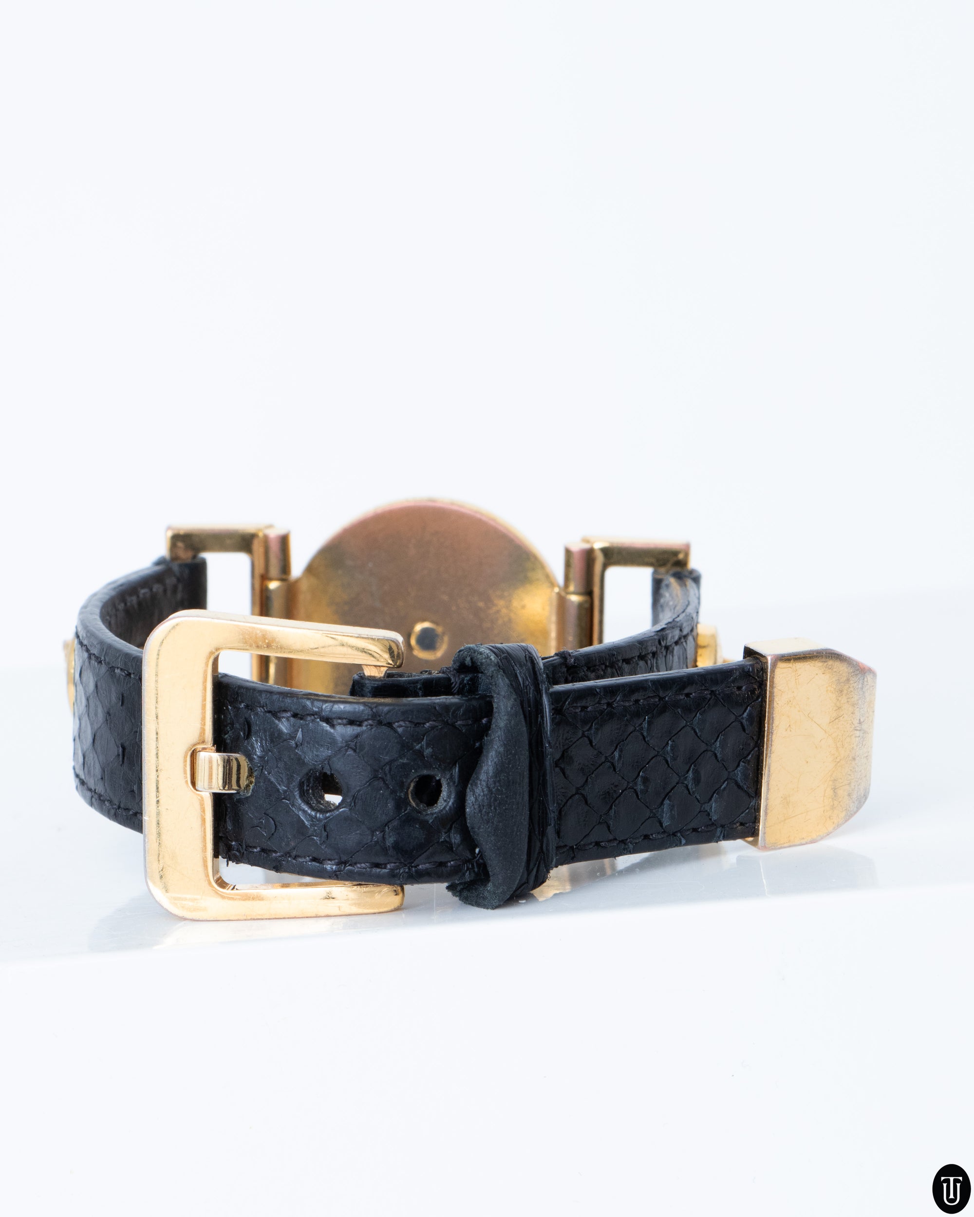 00s Versace Medusa Head Leather Armband