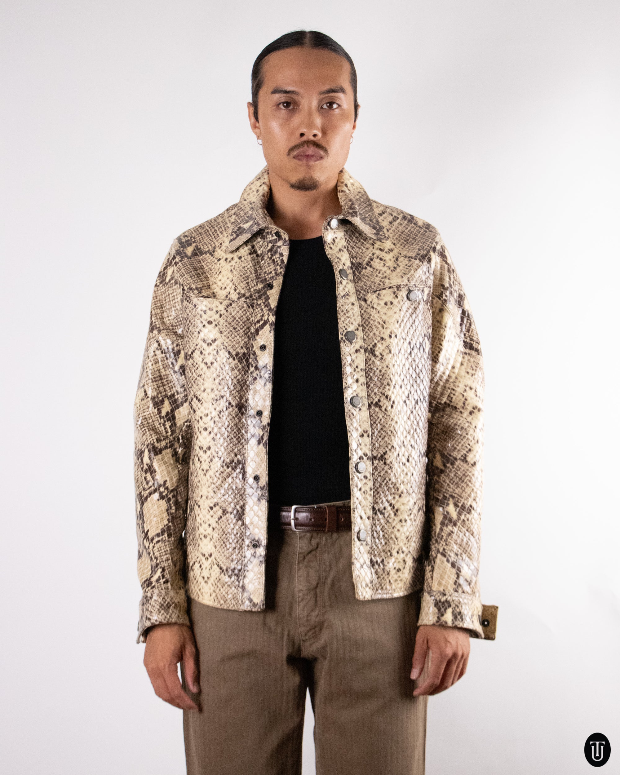 00's Lagerfeld Leather Jacket M
