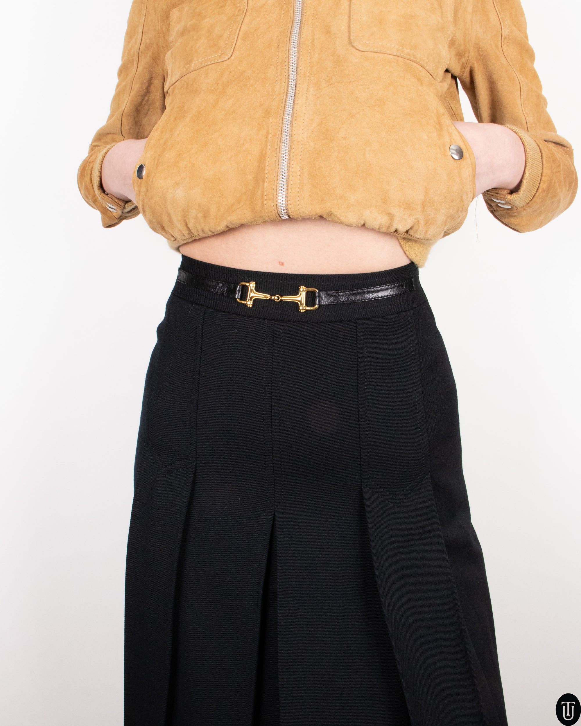 70's Celine Midi Skirt S