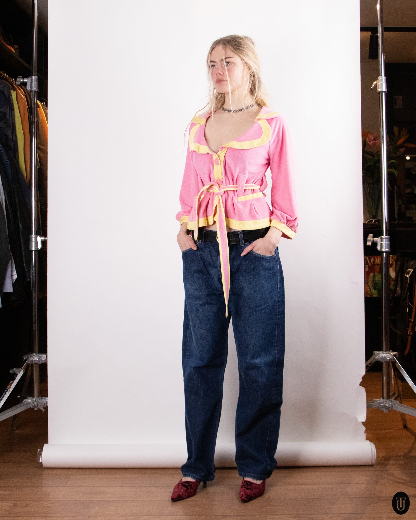 90's Fornarina Cotton Blend "Barbie" Top M