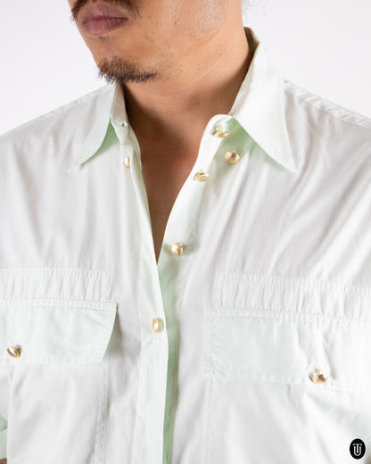 90's Versus by Versace Cotton Button up T-Shirt M