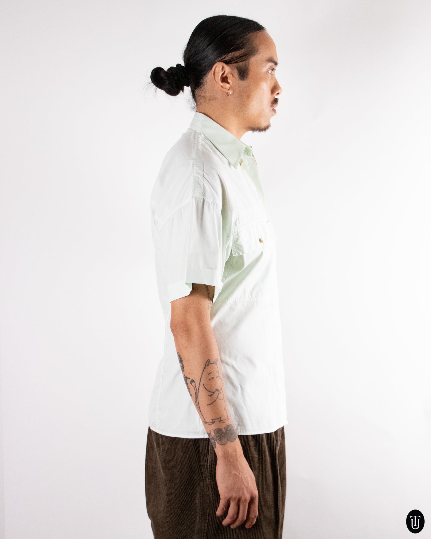 90's Versus by Versace Cotton Button up T-Shirt M