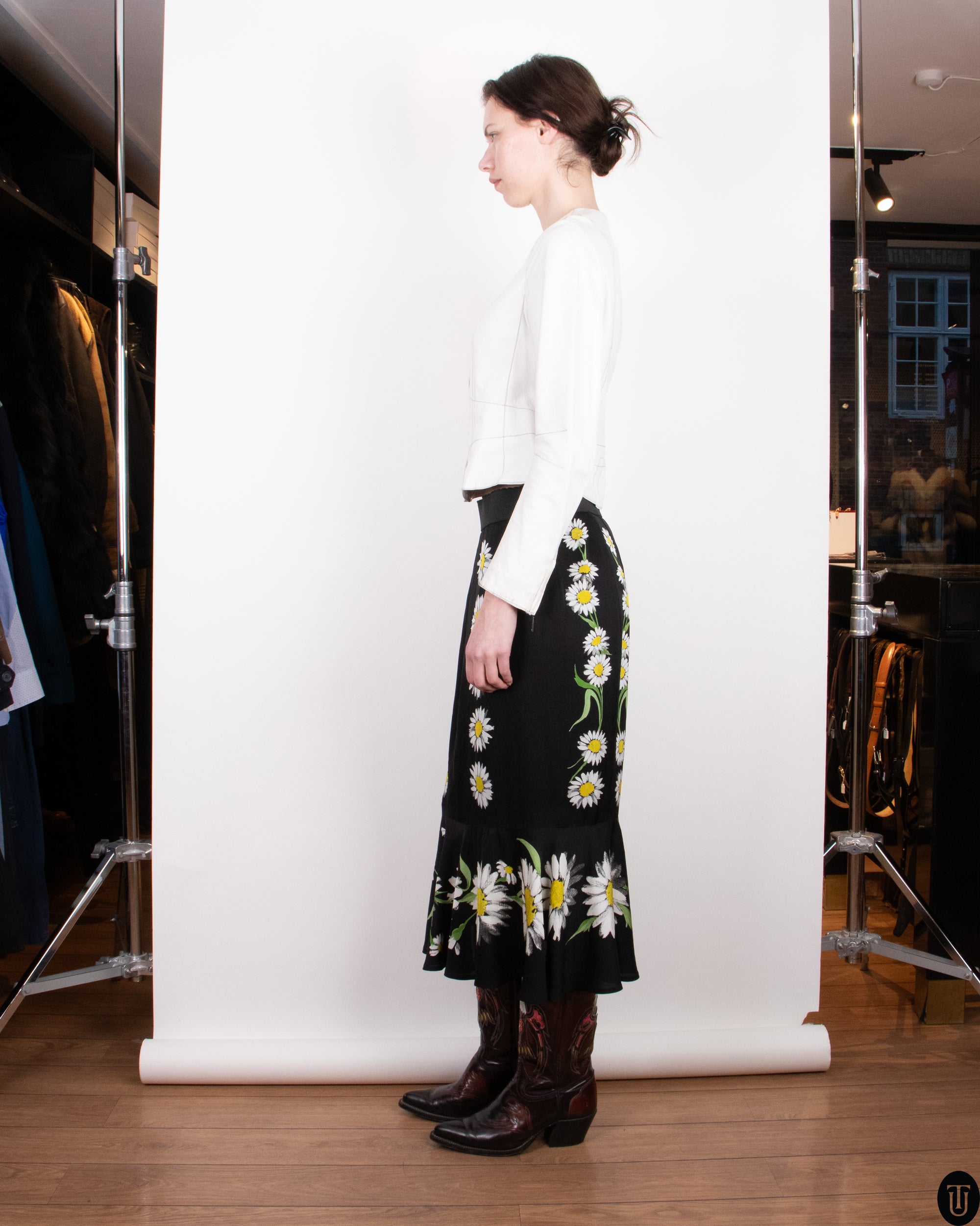 00's Dolce & Gabbana Daisy Skirt L
