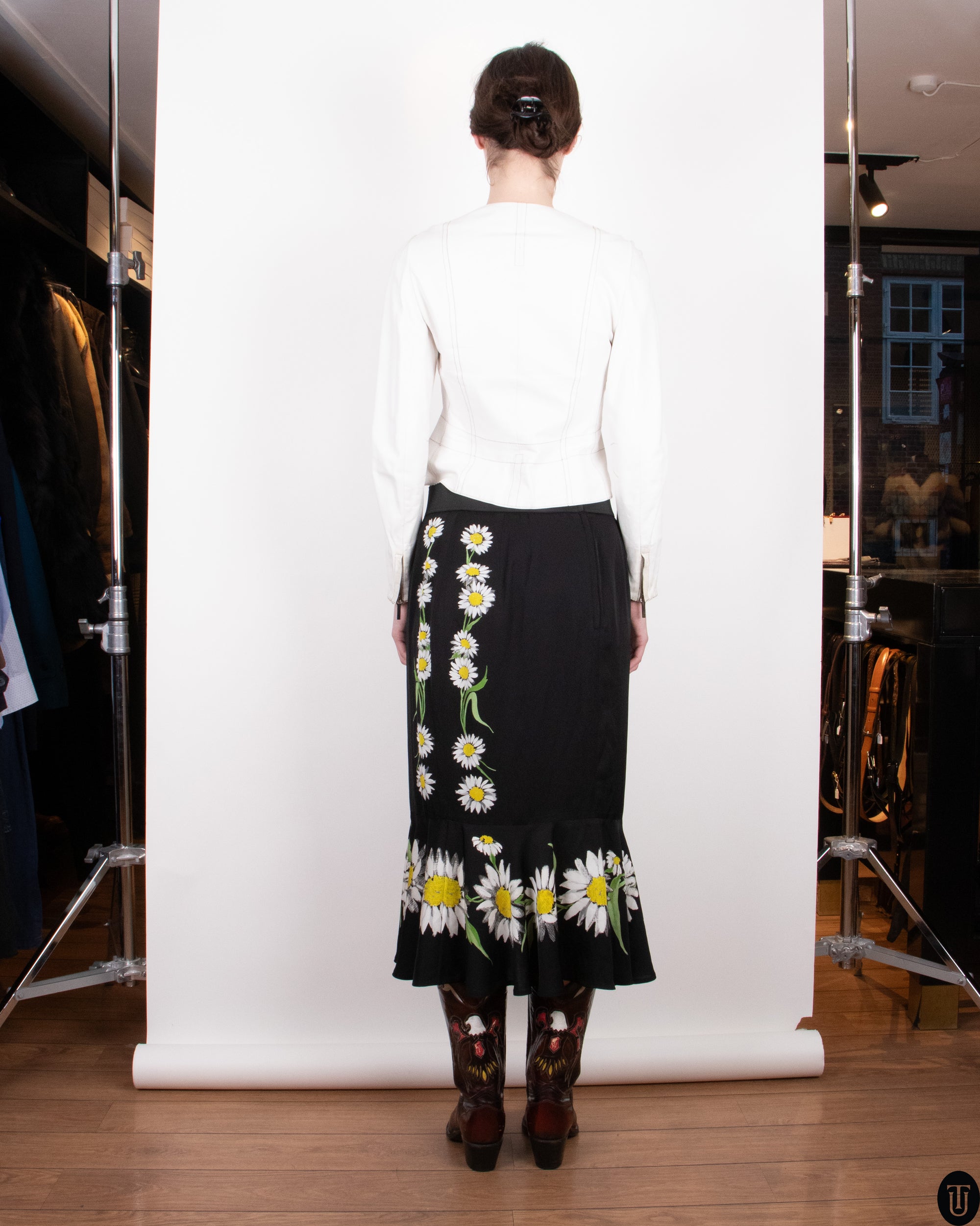 00's Dolce & Gabbana Daisy Skirt L