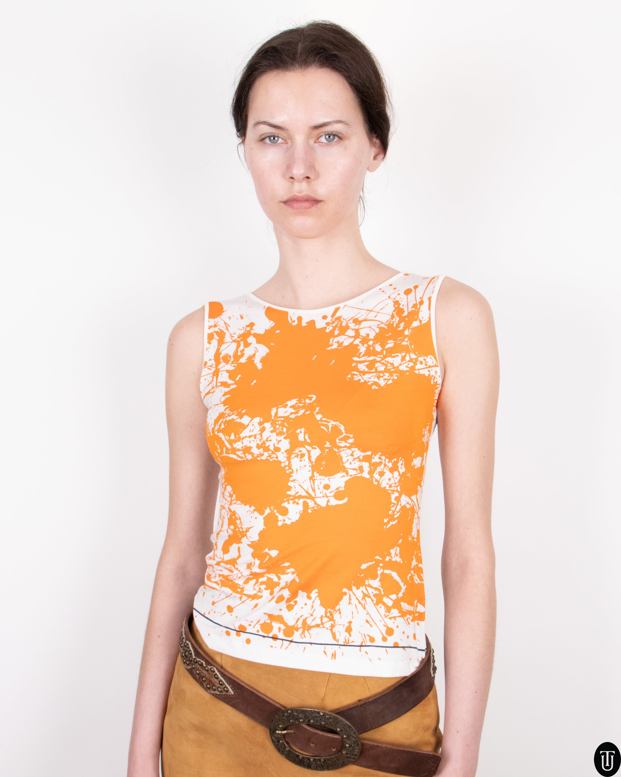 2000's Hermès by Martin Margiela Printed Tank M