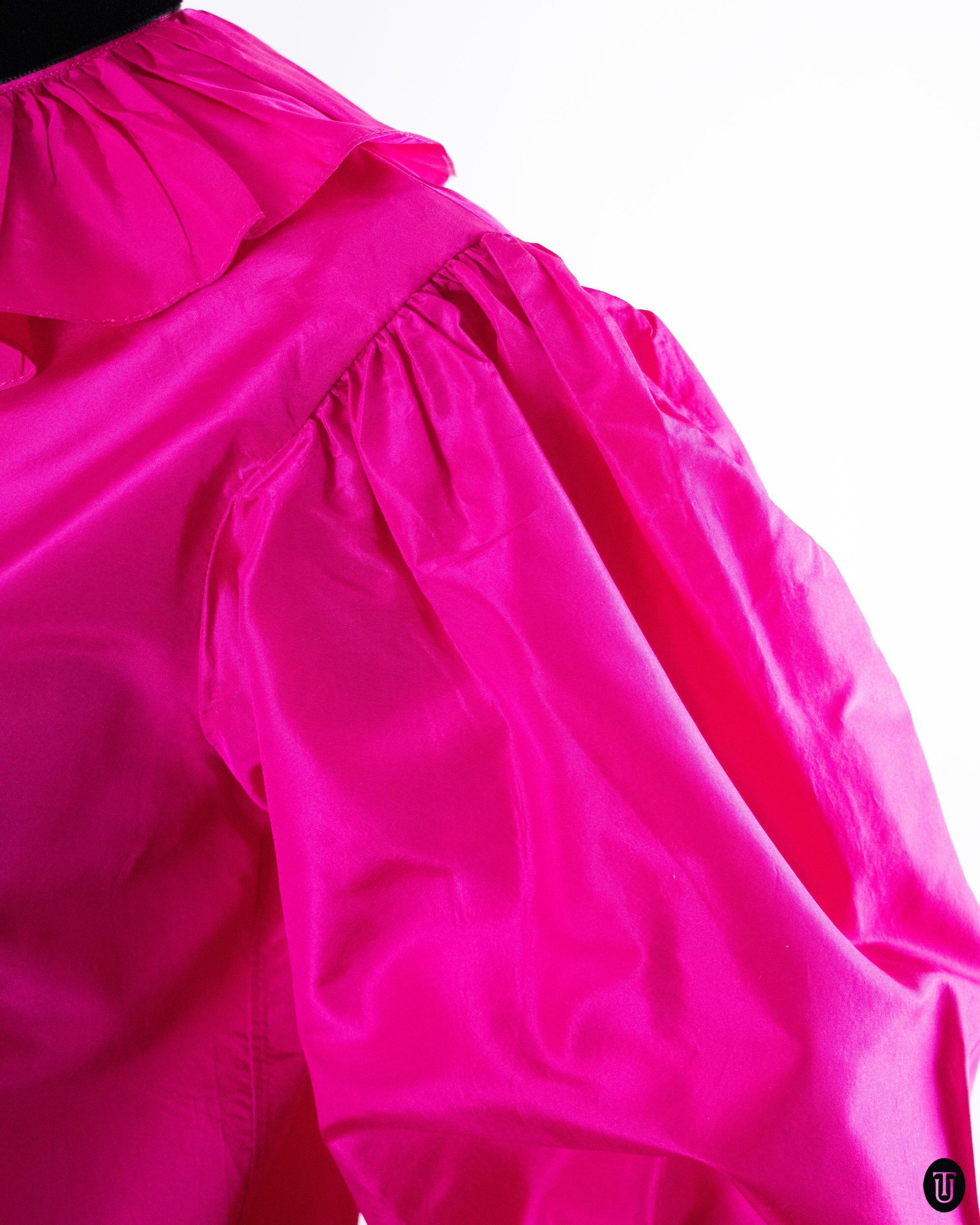 80's Yves Saint Laurent Pink Blouse M
