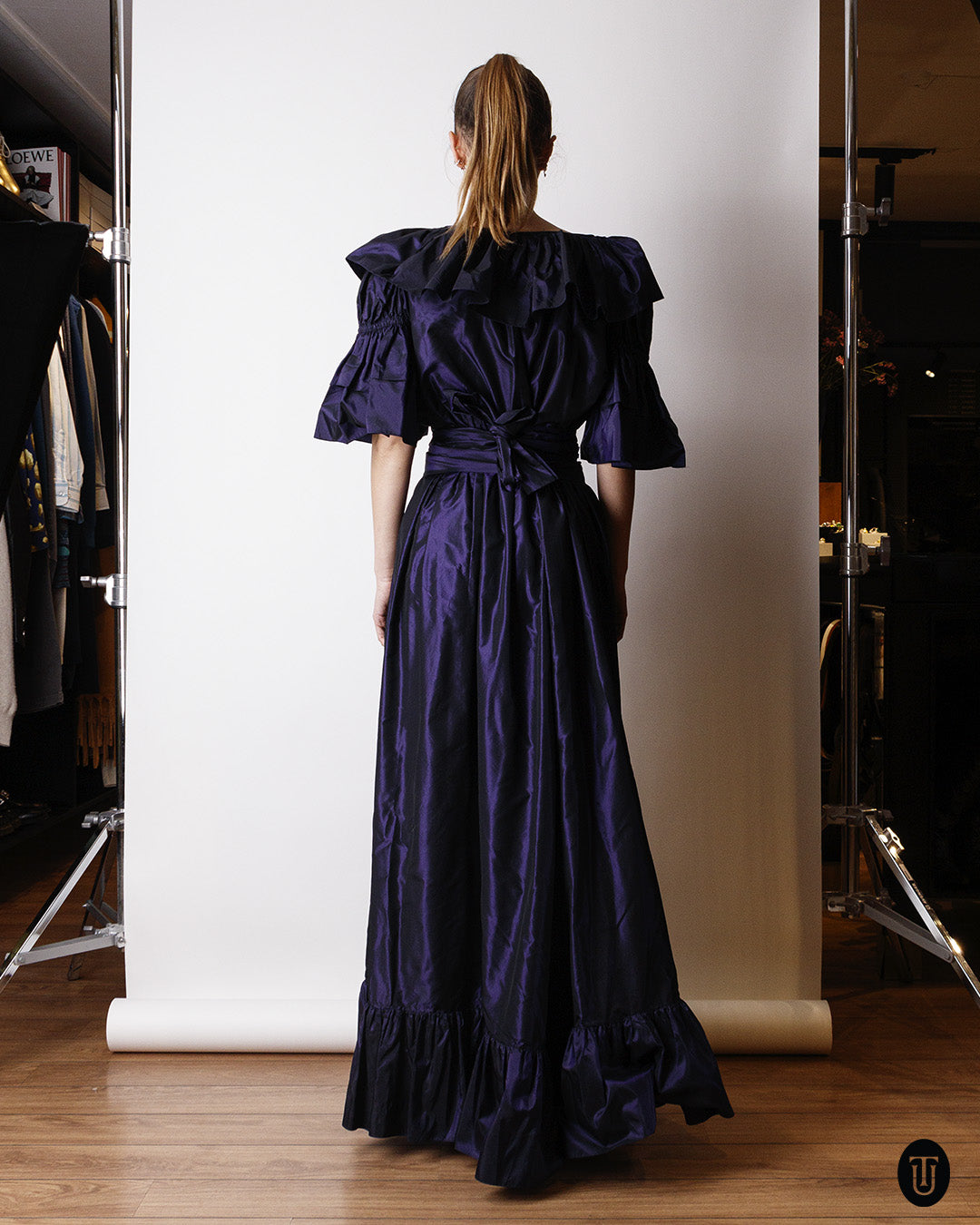 70's Saint Laurent Rive Gauche Silk Gown M