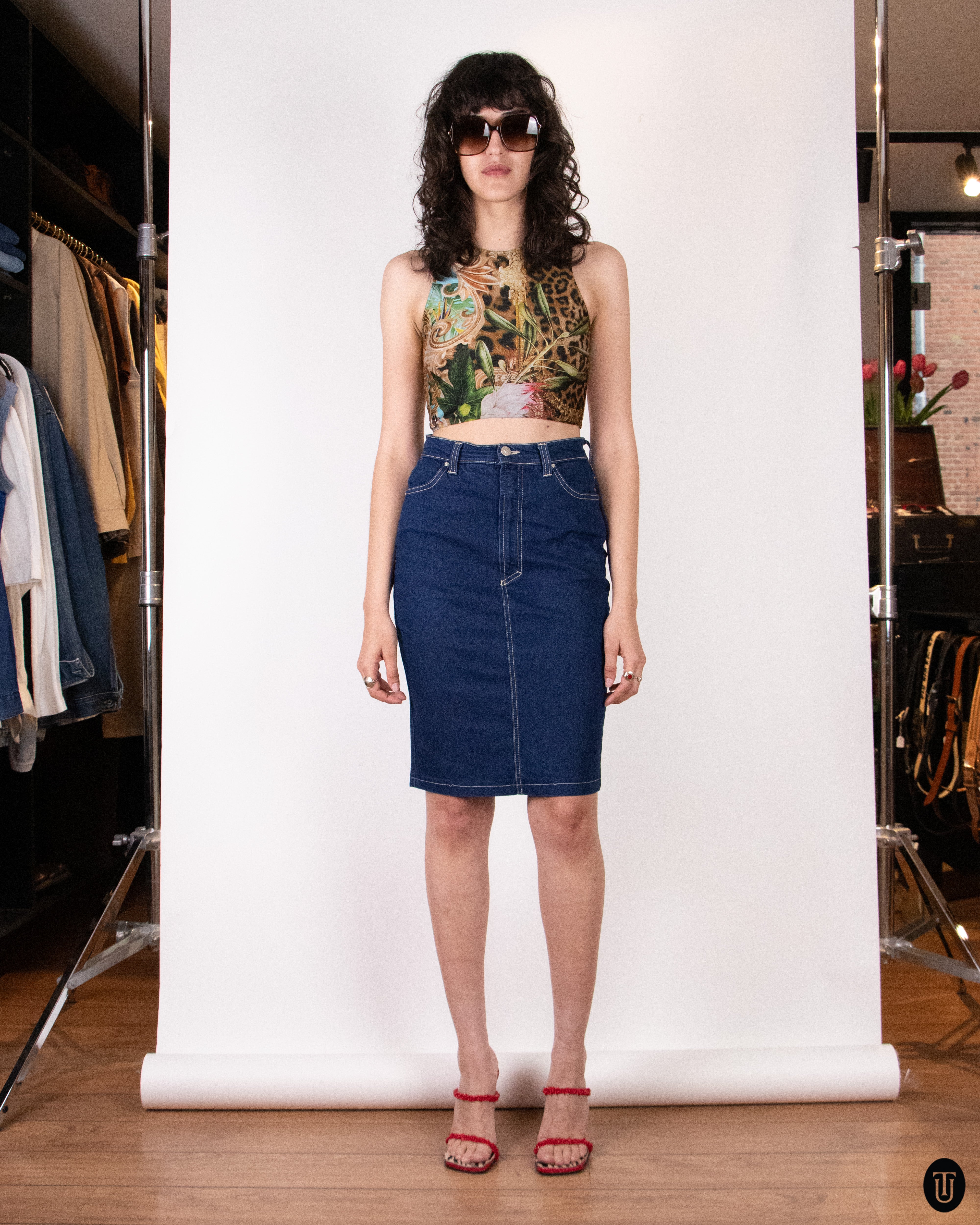 スカート MARITHE FRANCOIS GIRBAUD design skirt 00's Marithé + François Girbaud Cotton Maxi Skirt S – Time's Up