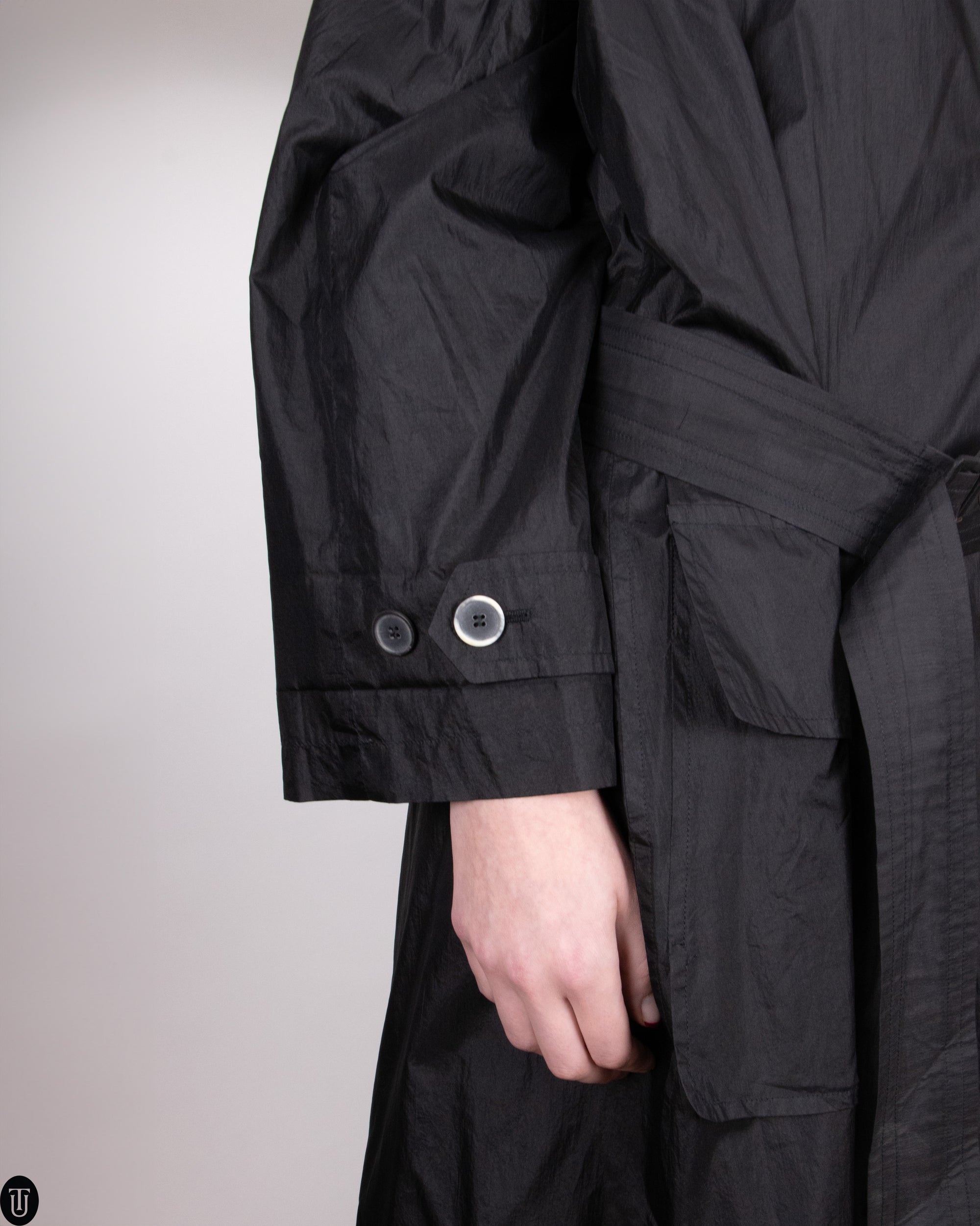 80's Jil Sander Silk Trench Coat M