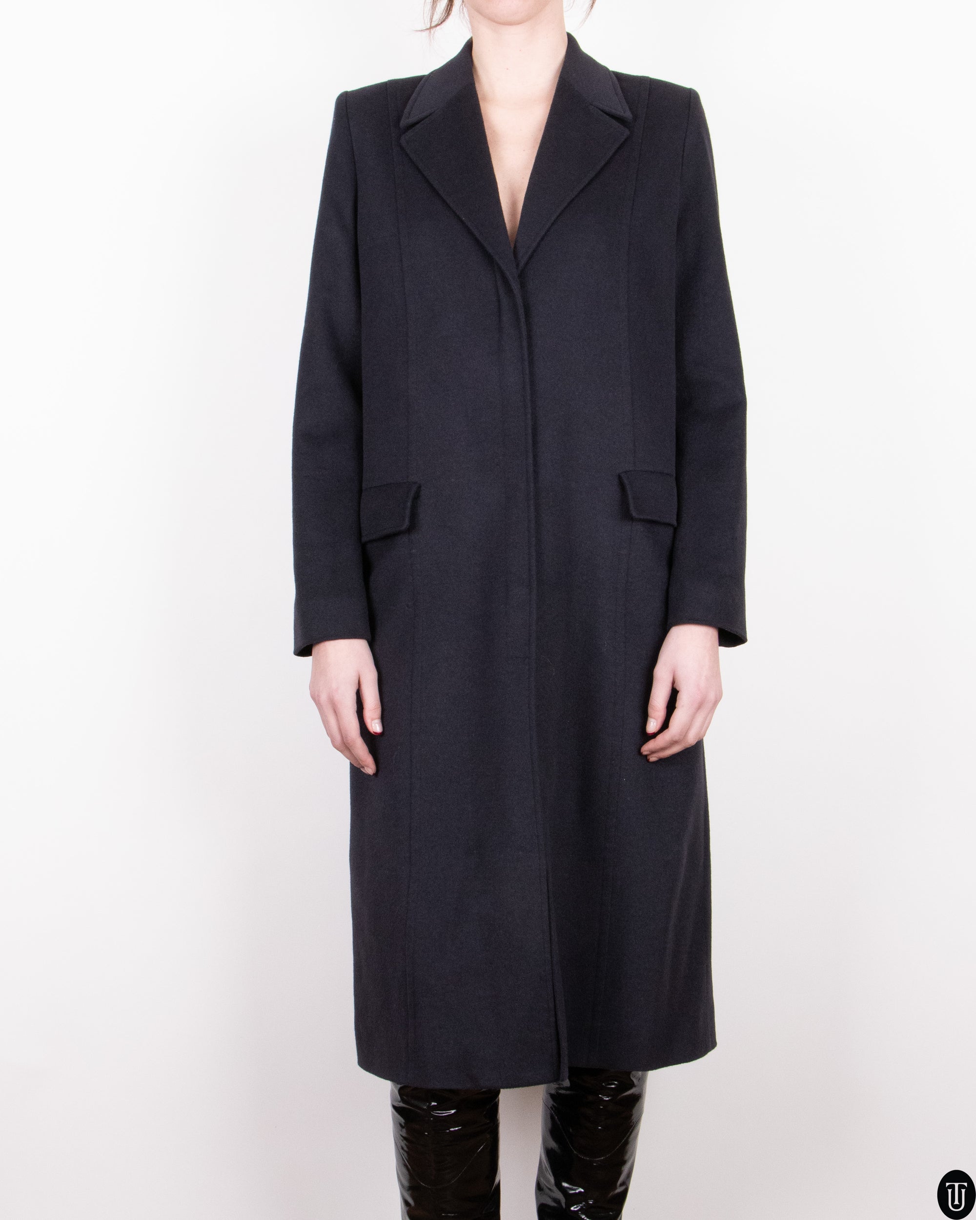 90s Mugler Cashmere Coat S