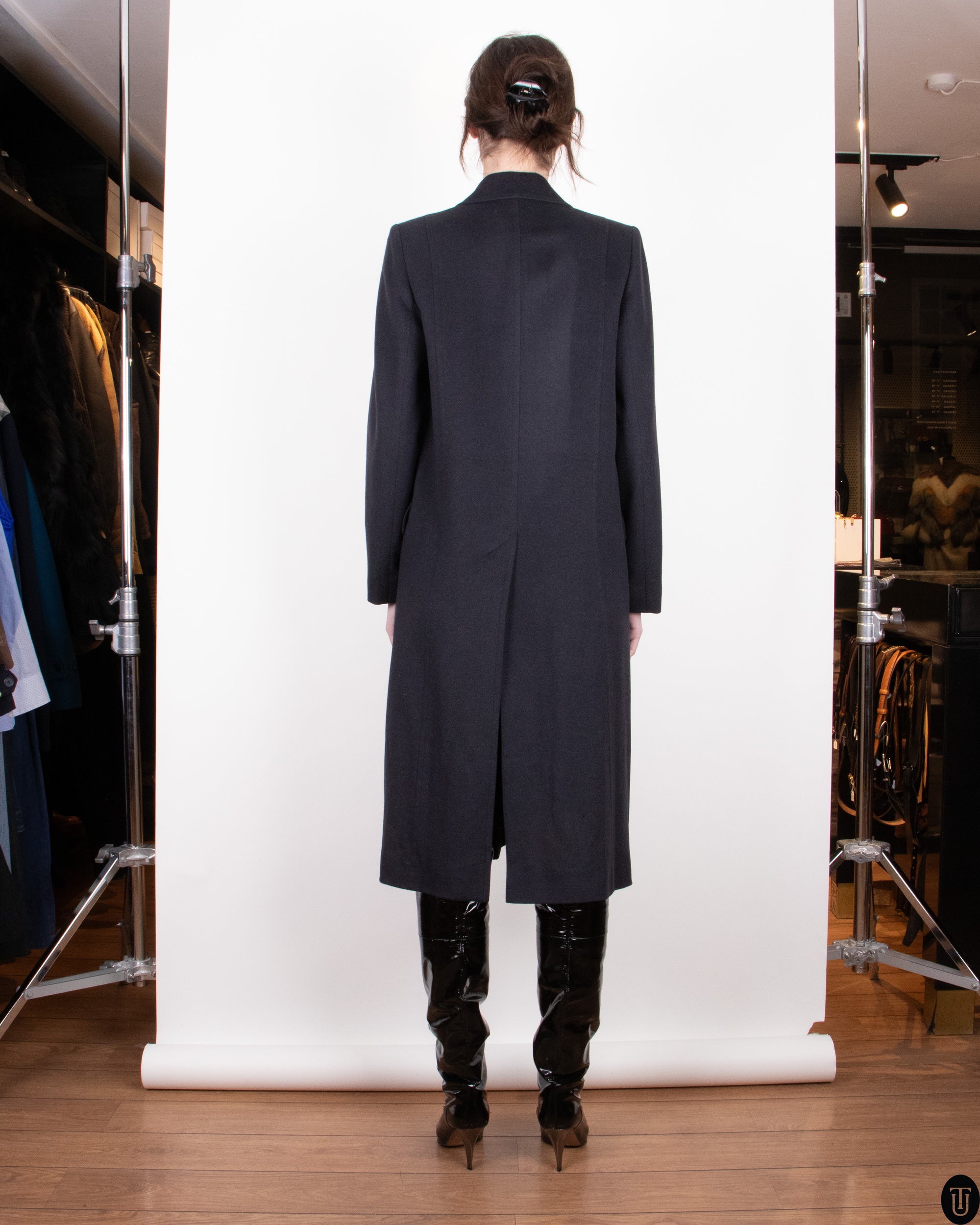 90s Mugler Cashmere Coat S