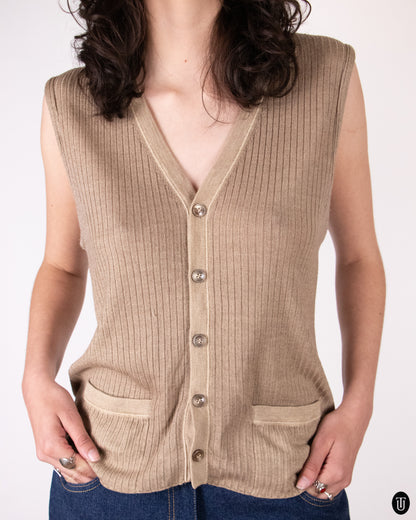 90's Prada Wool Vest L