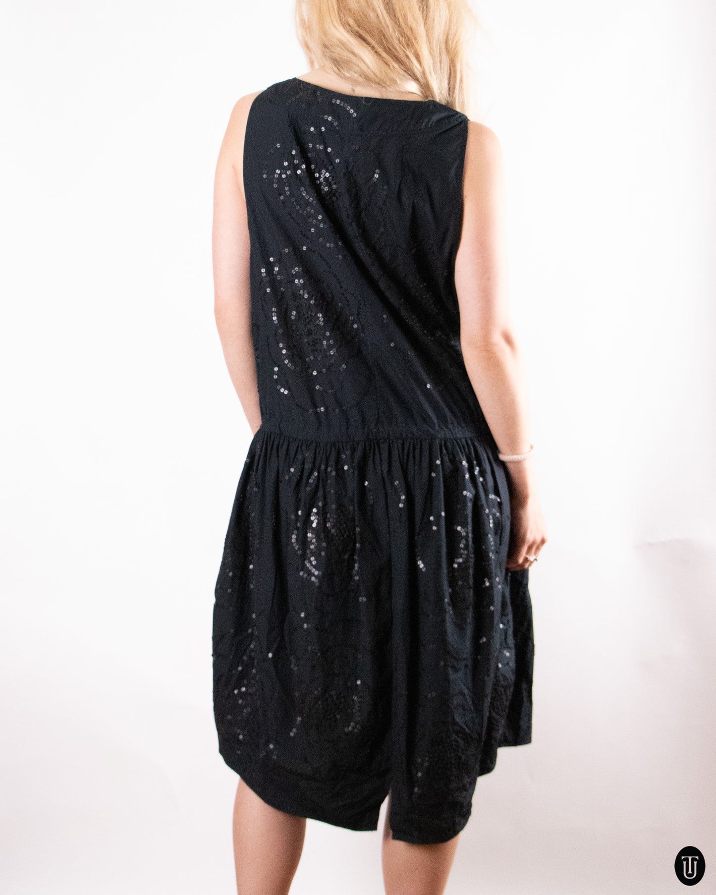 00's Dries Van Noten Sequin Oversized Dress L