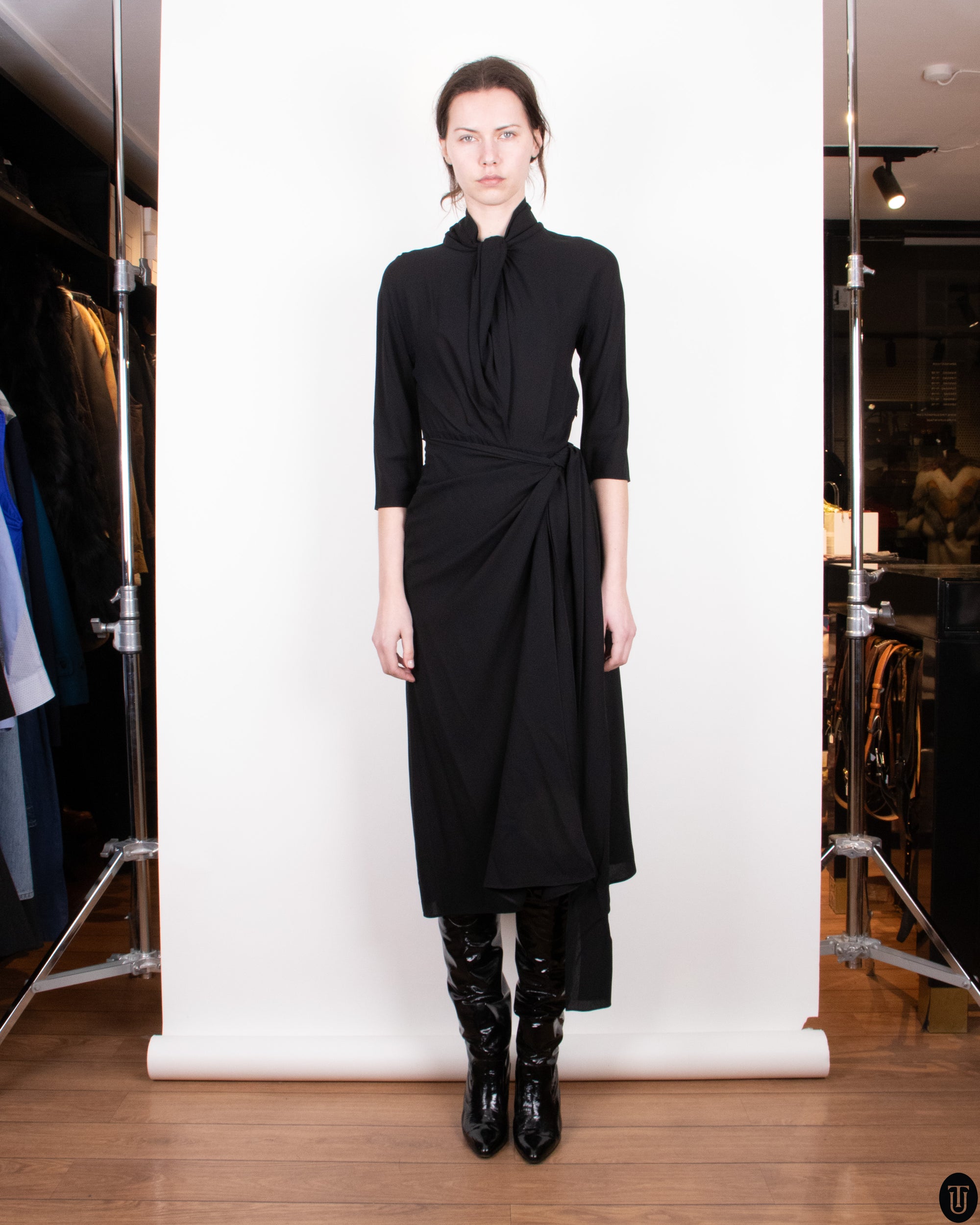 90's Prada Wrap Dress XS