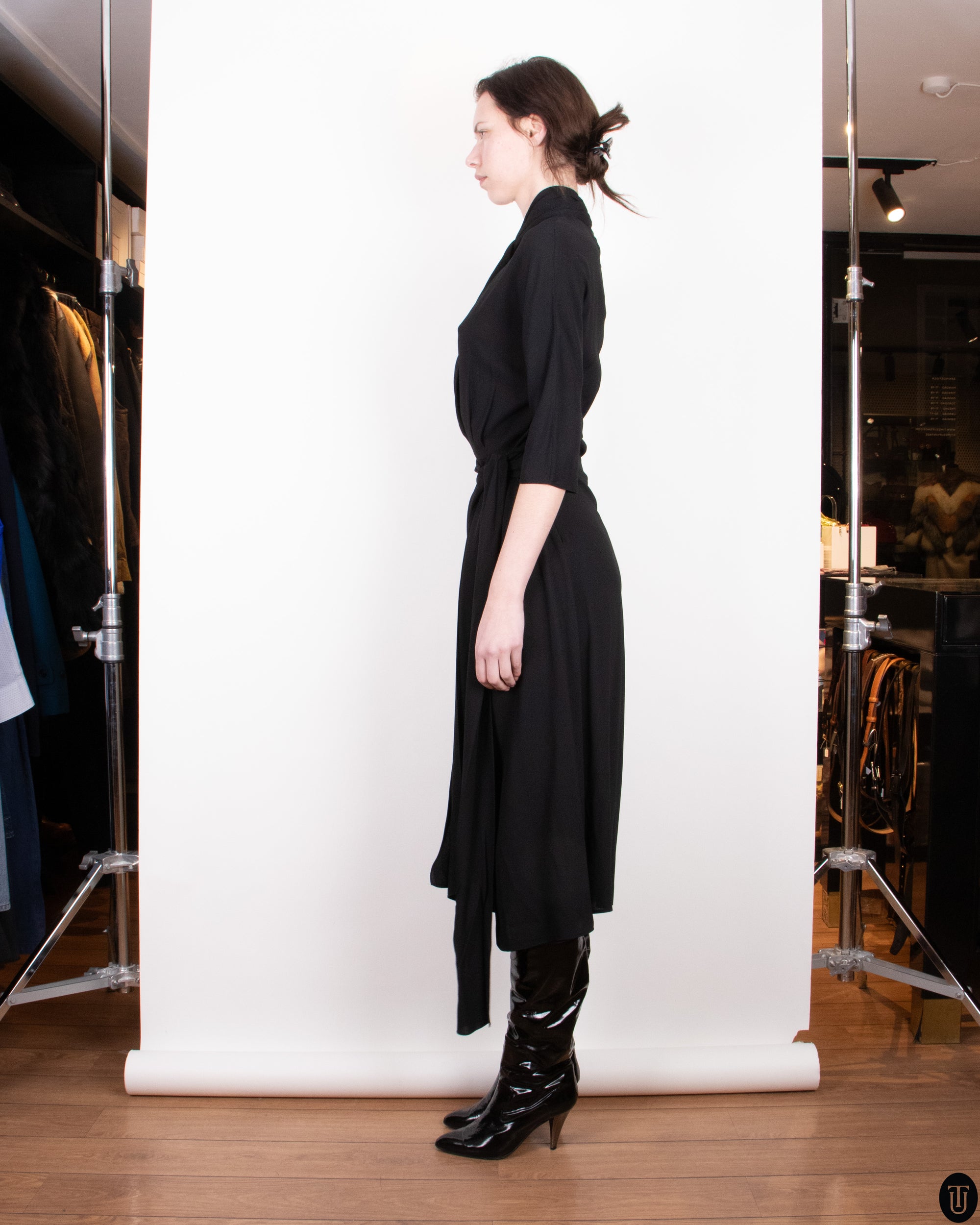 90's Prada Wrap Dress XS