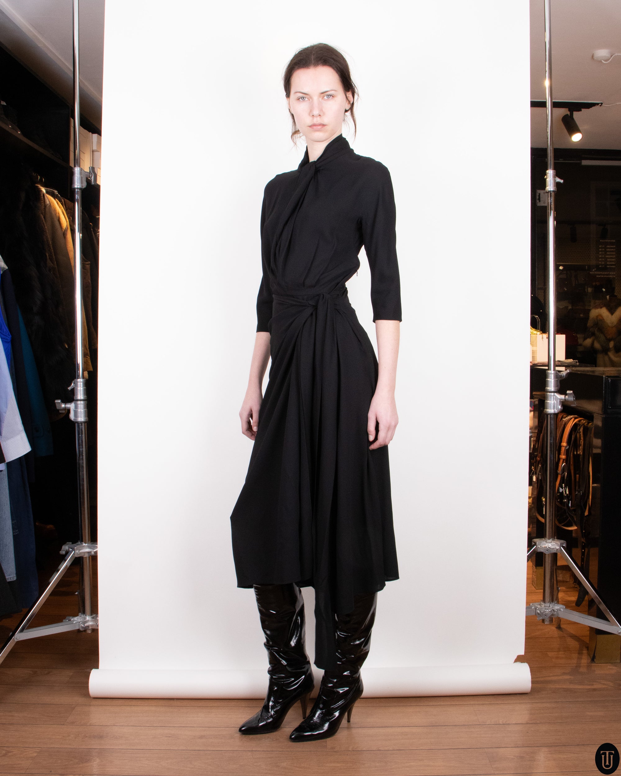 90's Prada Wrap Dress XS