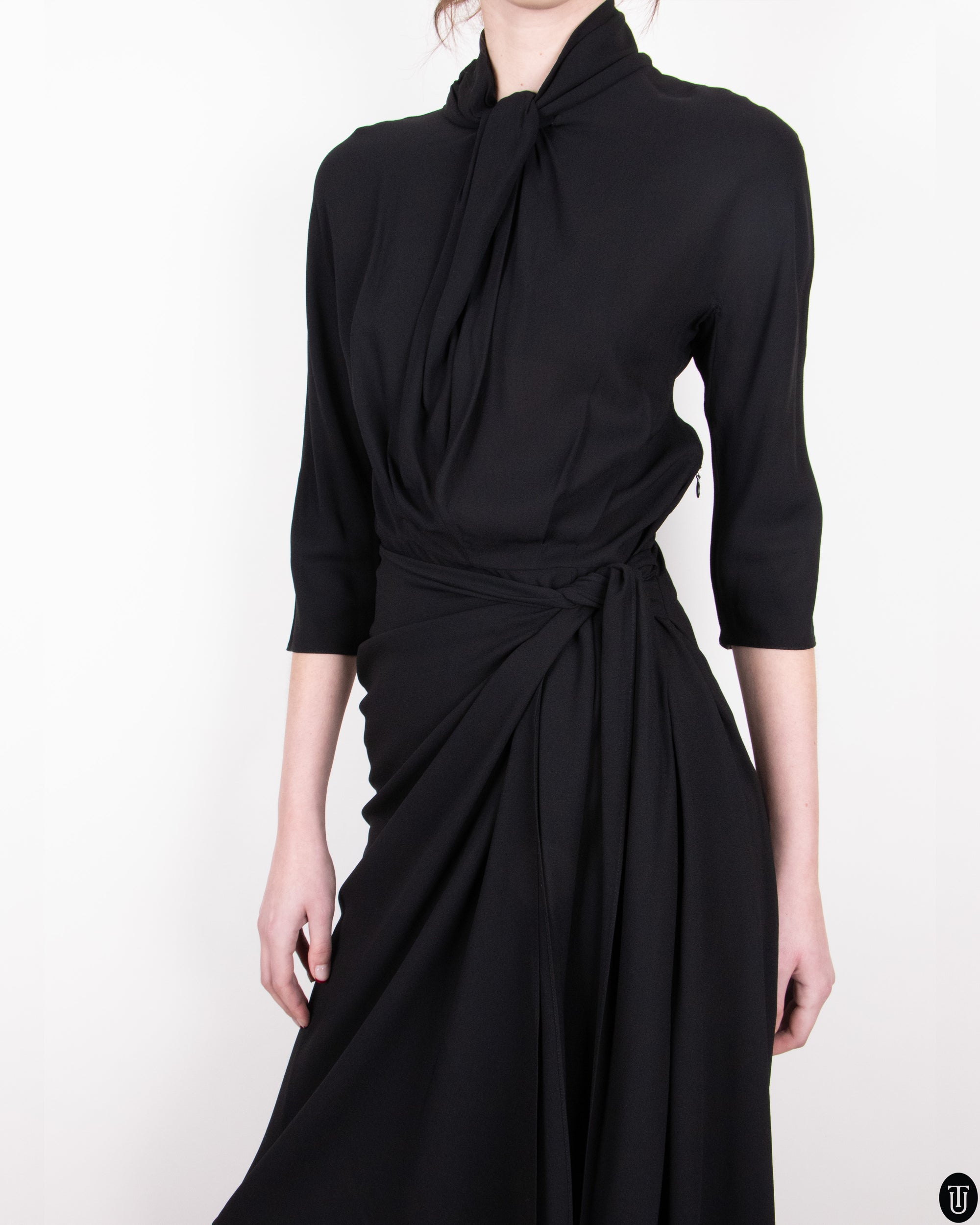 90's Prada Wrap Dress XS