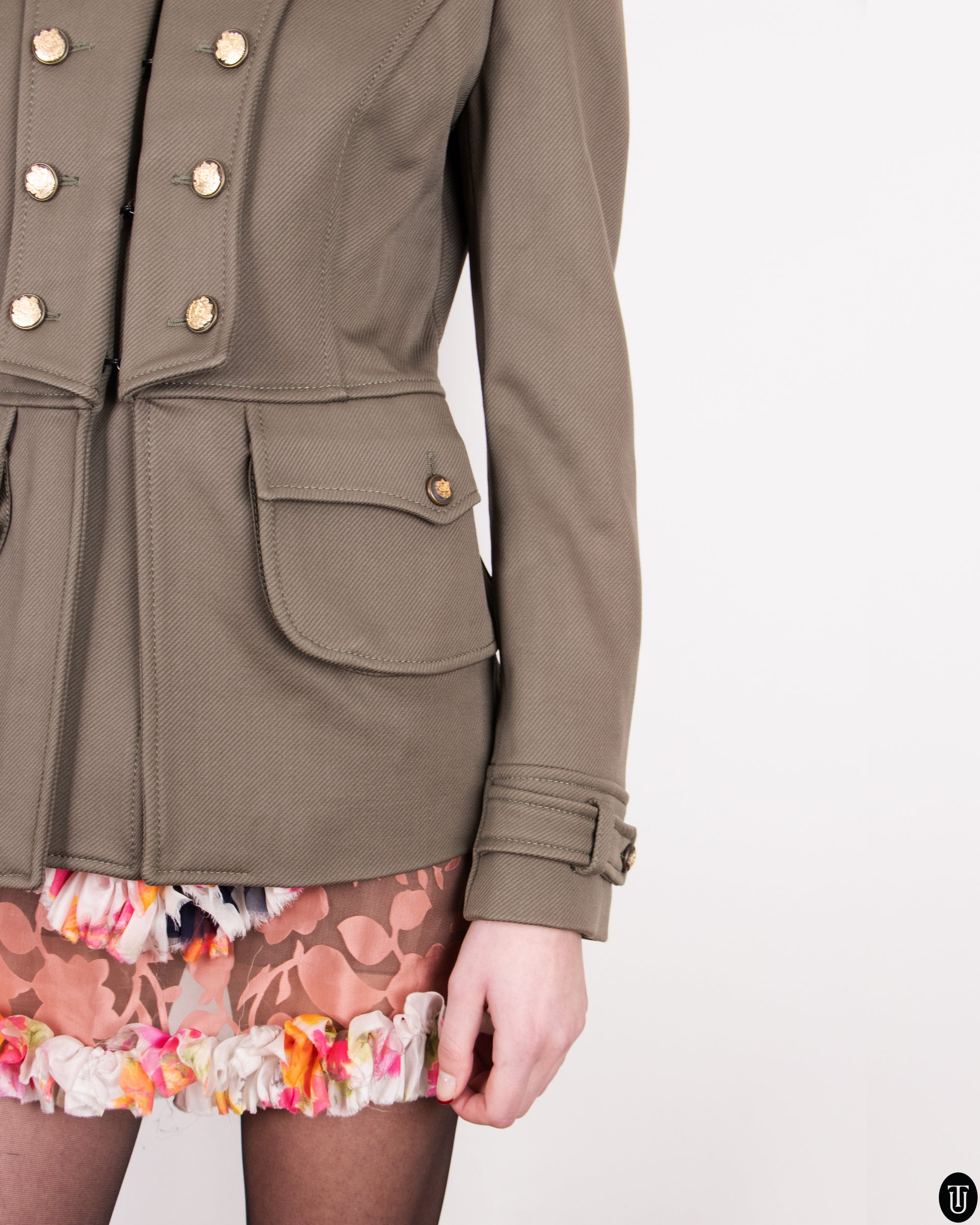 90's Dolce & Gabbana Utalitarian Wool Jacket M