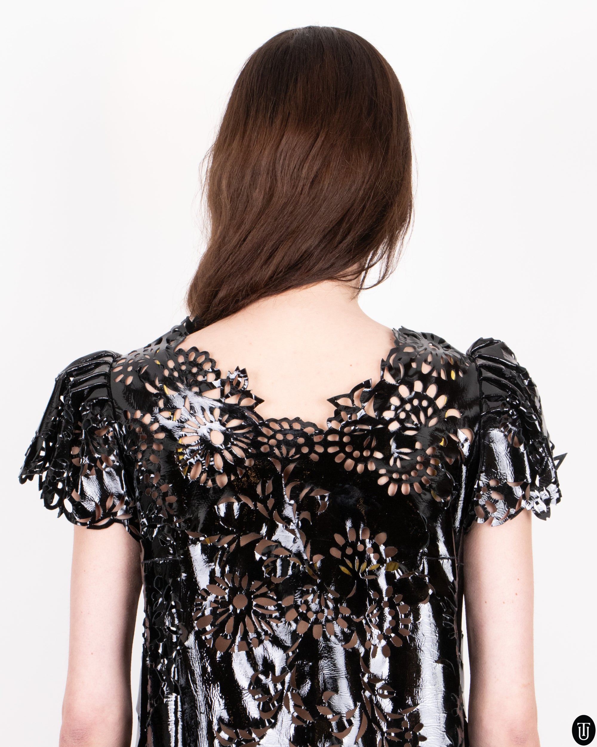 SS08 Nikoline Liv Andersen Vinyl Laser-cut Dress XS