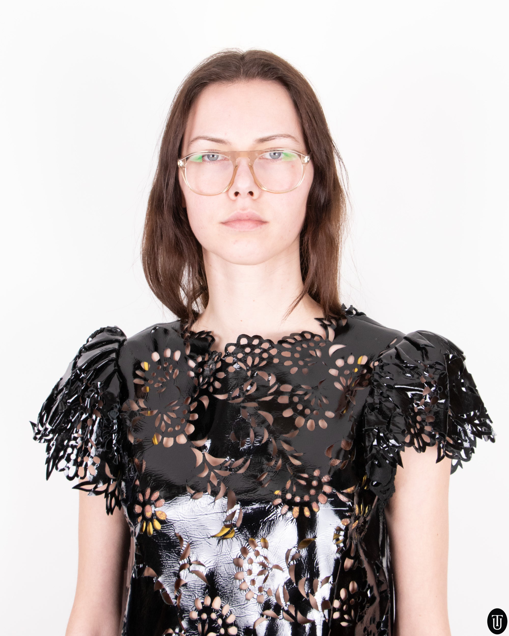 SS08 Nikoline Liv Andersen Vinyl Laser-cut Dress XS