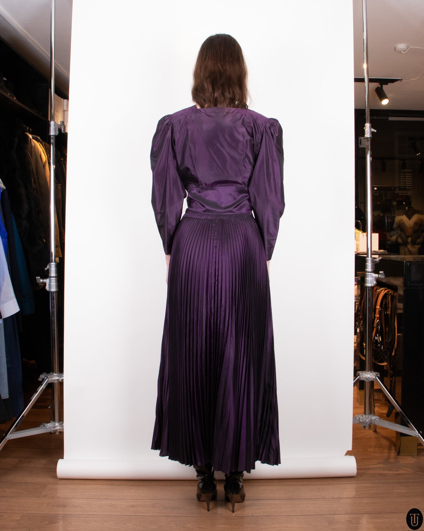 80's Yves Saint Laurent Skirt Set S