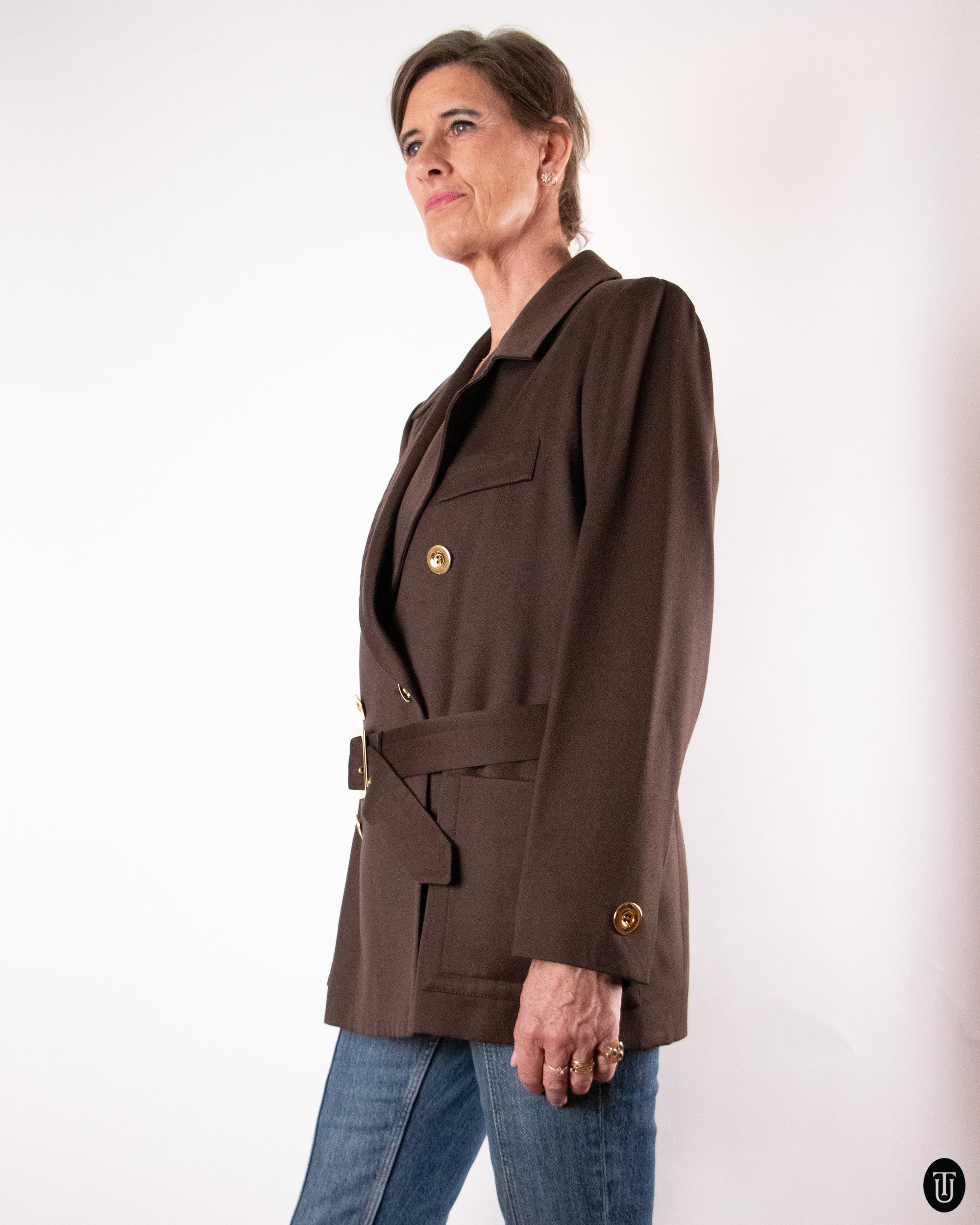 90's Yves Saint Laurent Wool Coat L