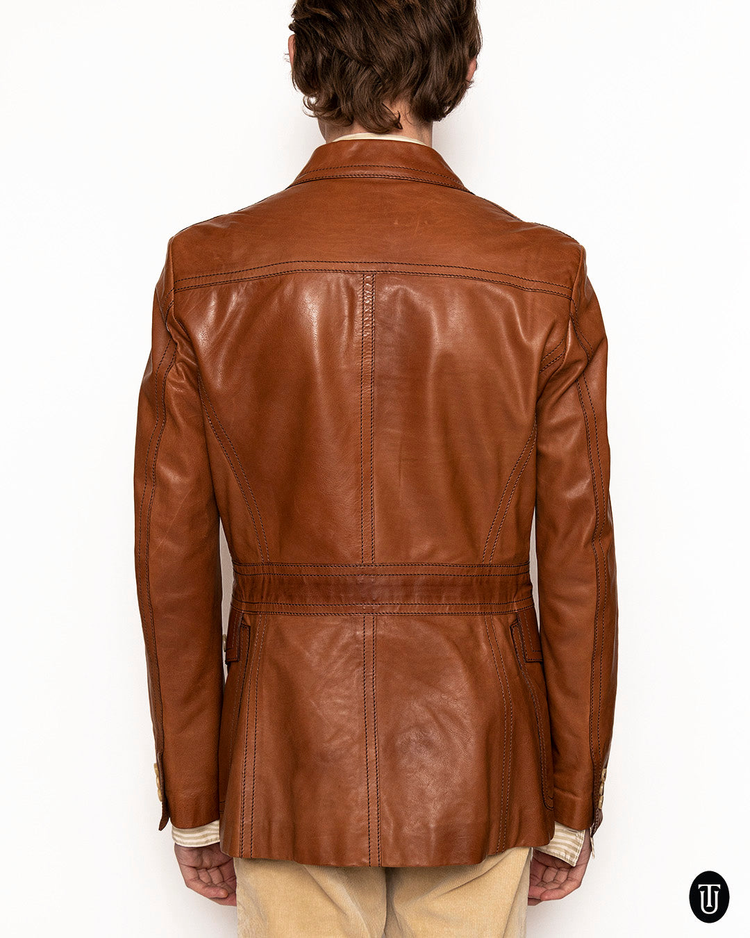 70s Gucci leather jacket S