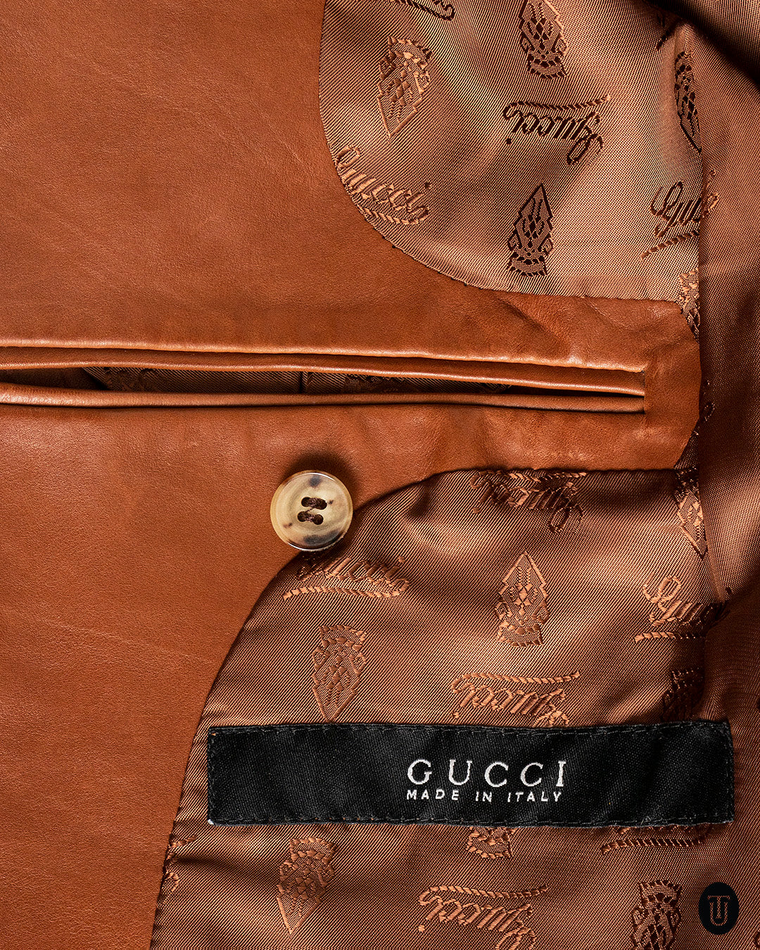 70s Gucci leather jacket S