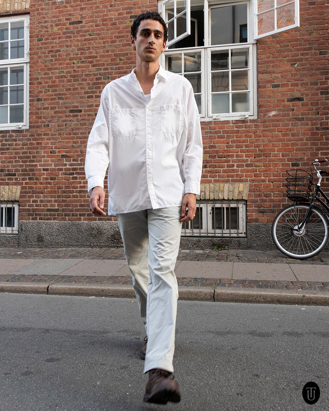 Yohji Yamamoto White Cotton Shirt M