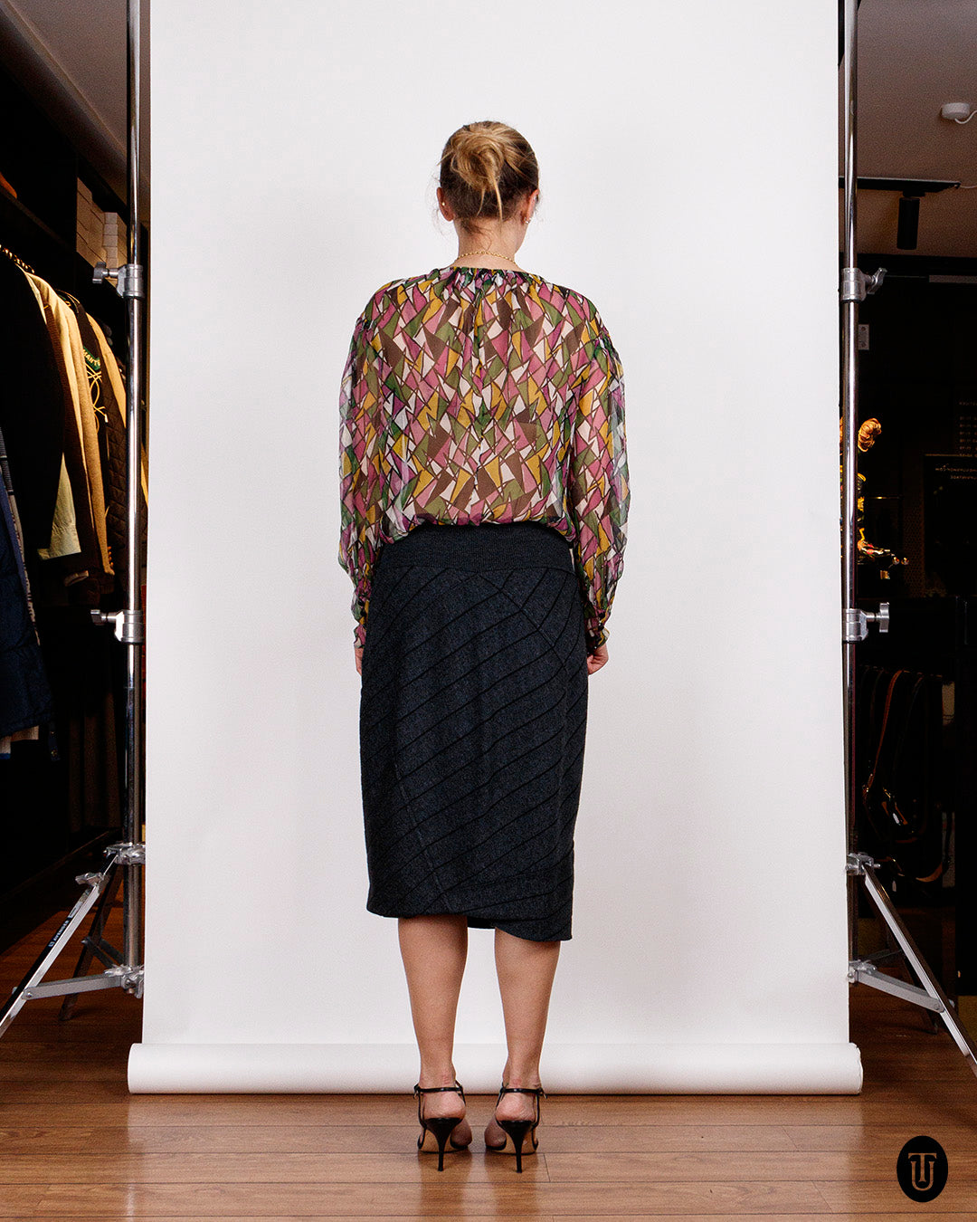 1980s Alaïa Knitted Pencil Skirt S