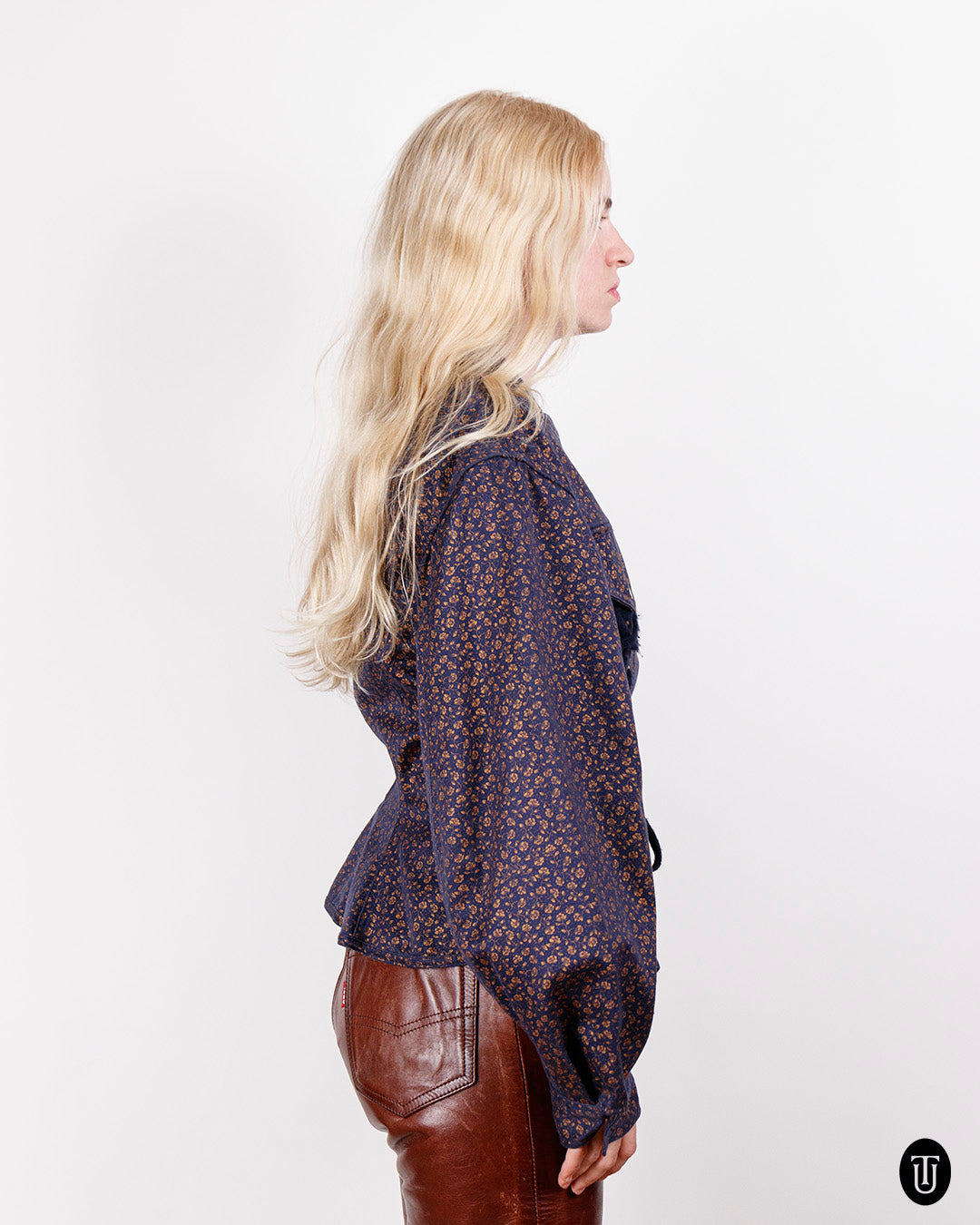 A 90s Jean Paul Gaultier Junior printed denim jacket S