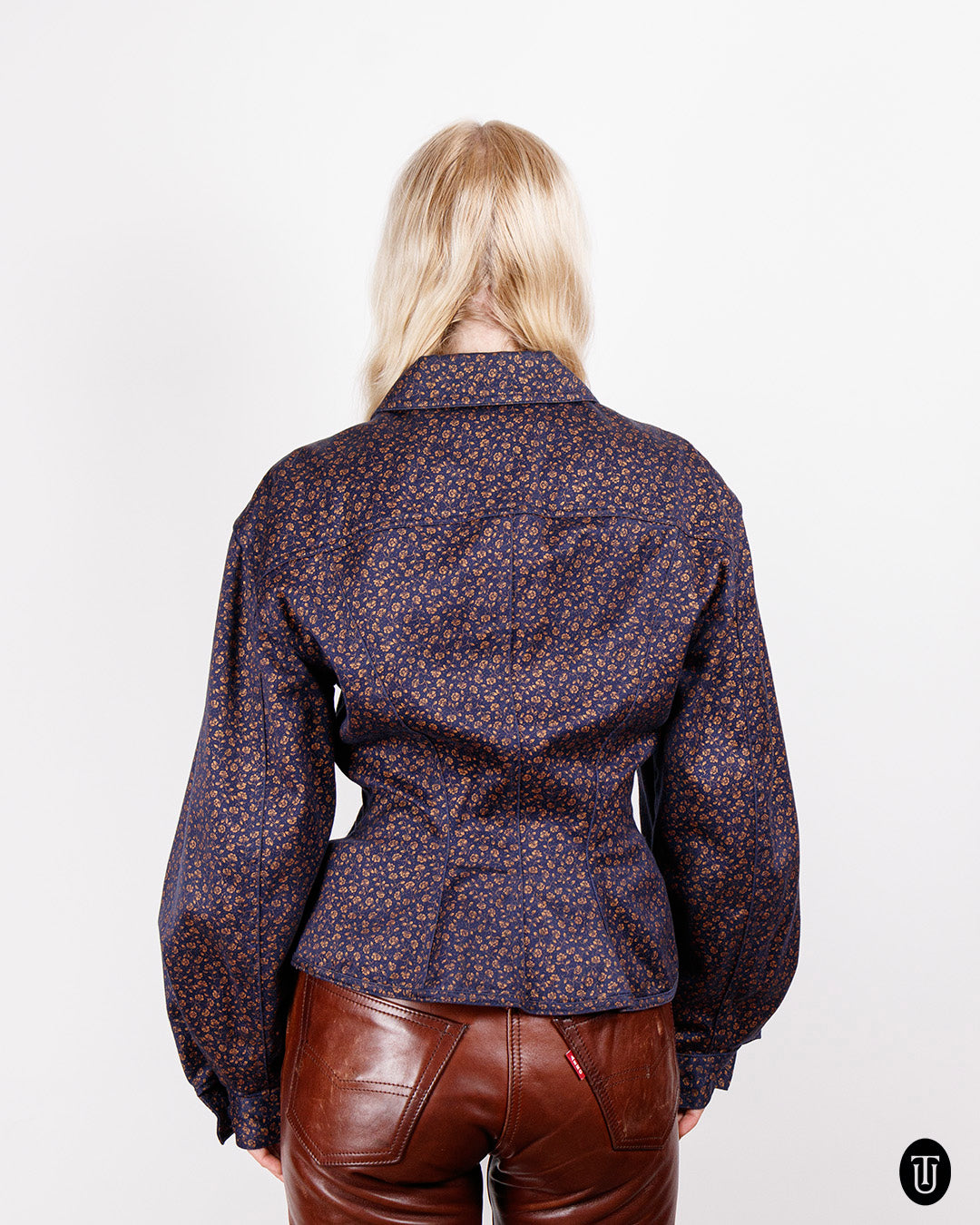 A 90s Jean Paul Gaultier Junior printed denim jacket S