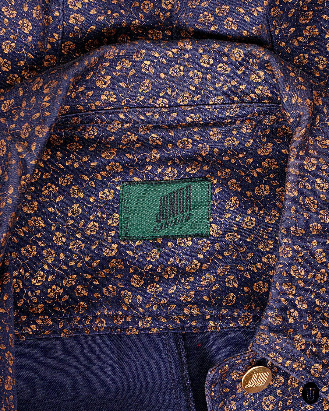 A 90s Jean Paul Gaultier Junior printed denim jacket S