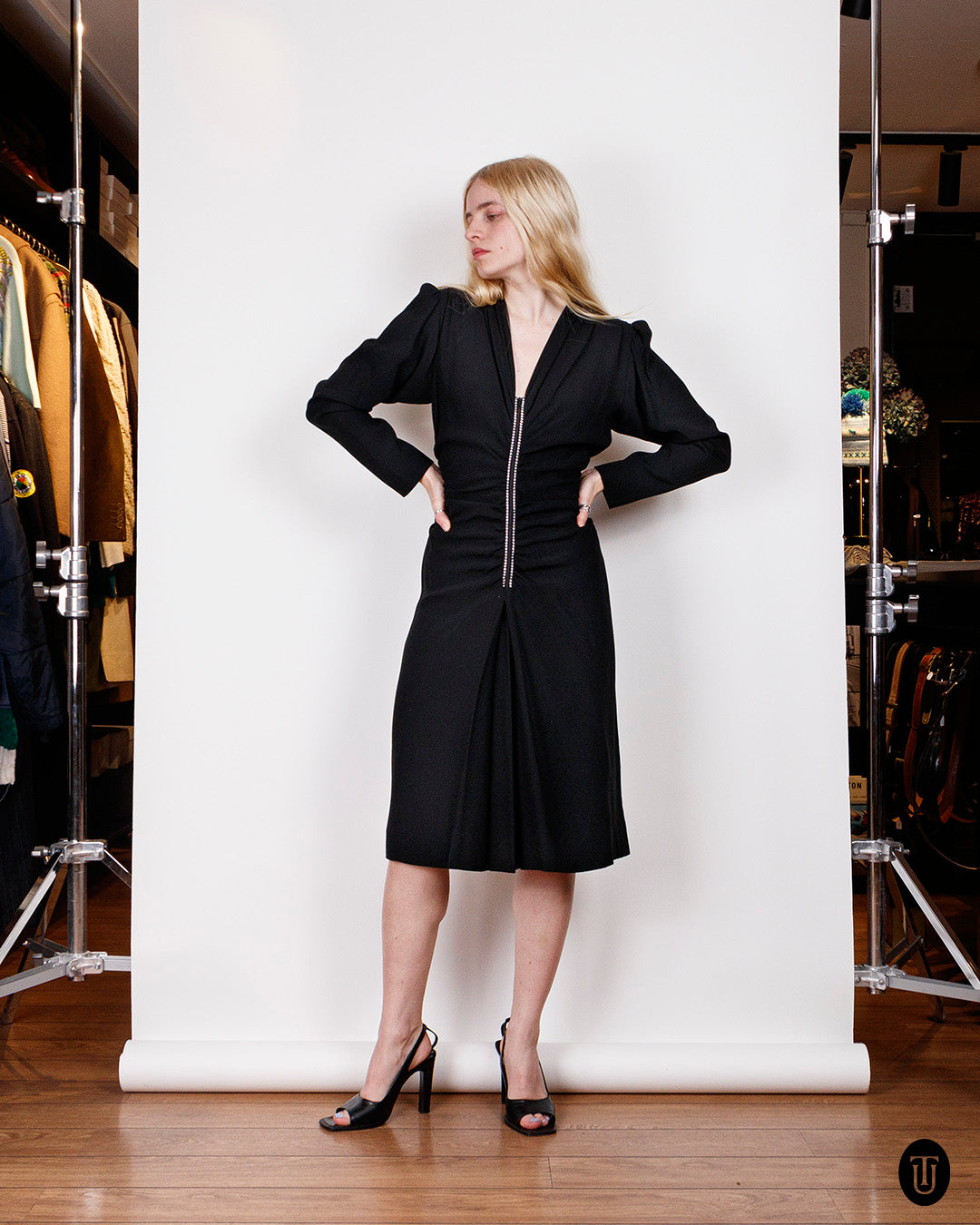 80's Yves Saint Laurent Cocktail Dress S