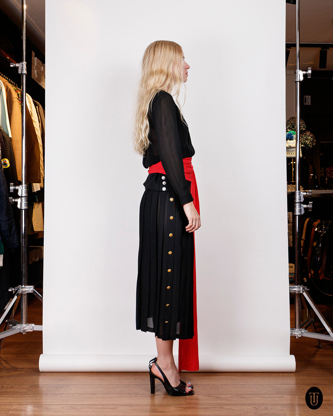 90s Chanel Black Two-Piece Dress S