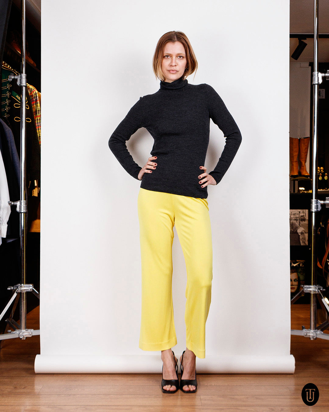 Vintage Missoni Yellow Pajama-Style Trousers S