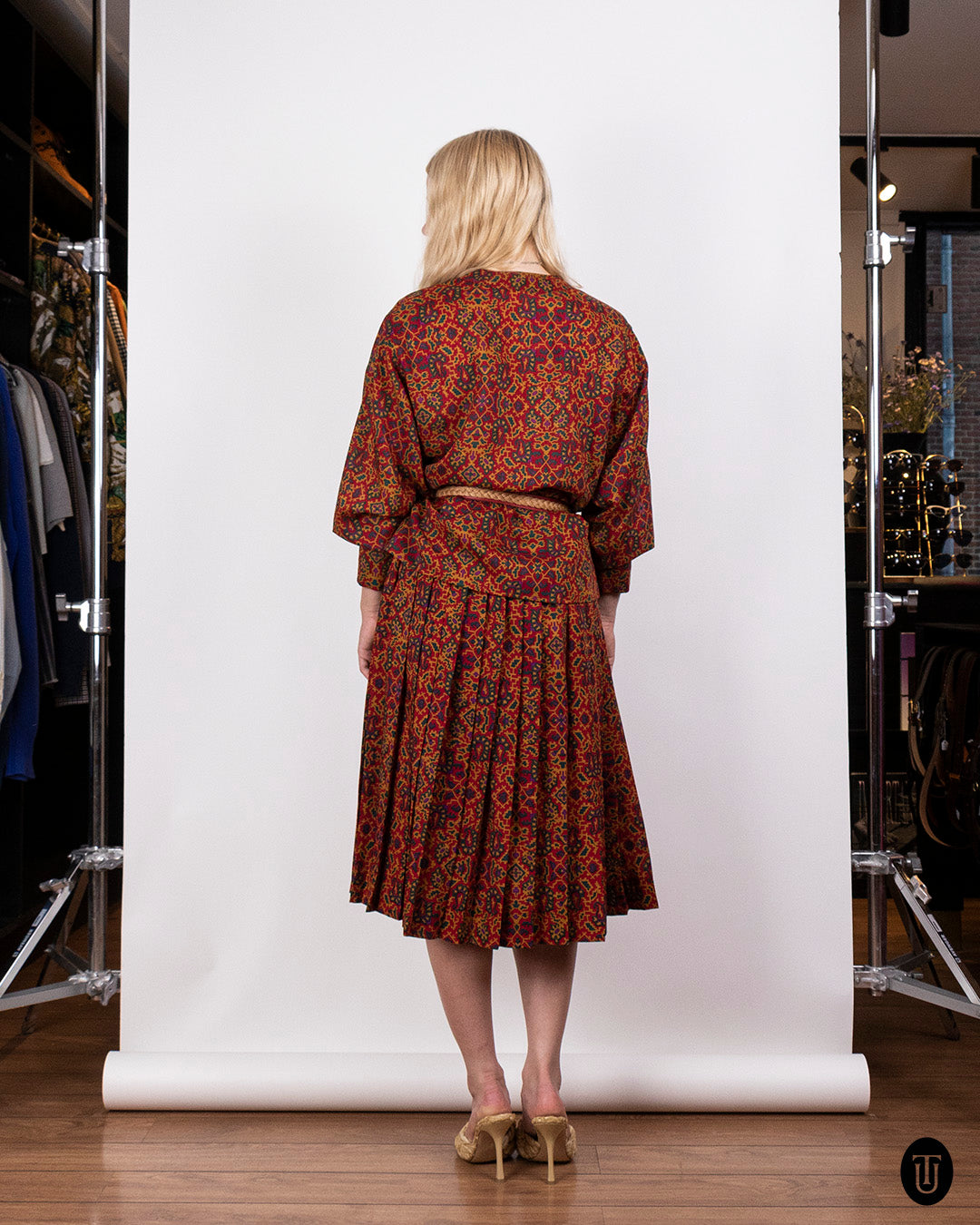 1970s Yves Saint Laurent Rive Gauche Wool Skirt Suit S